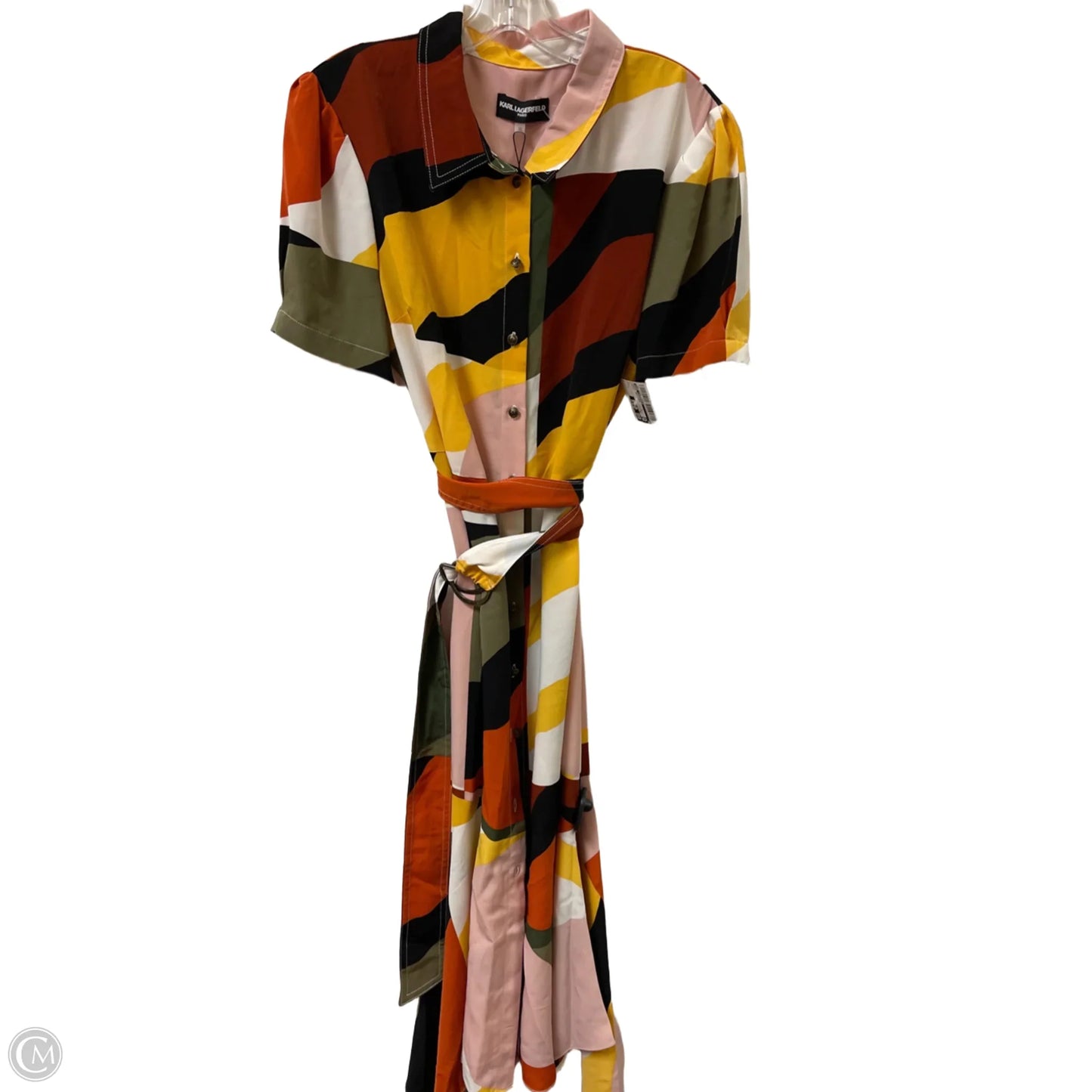Dress Designer By Karl Lagerfeld In Multi-colored, Size: L
