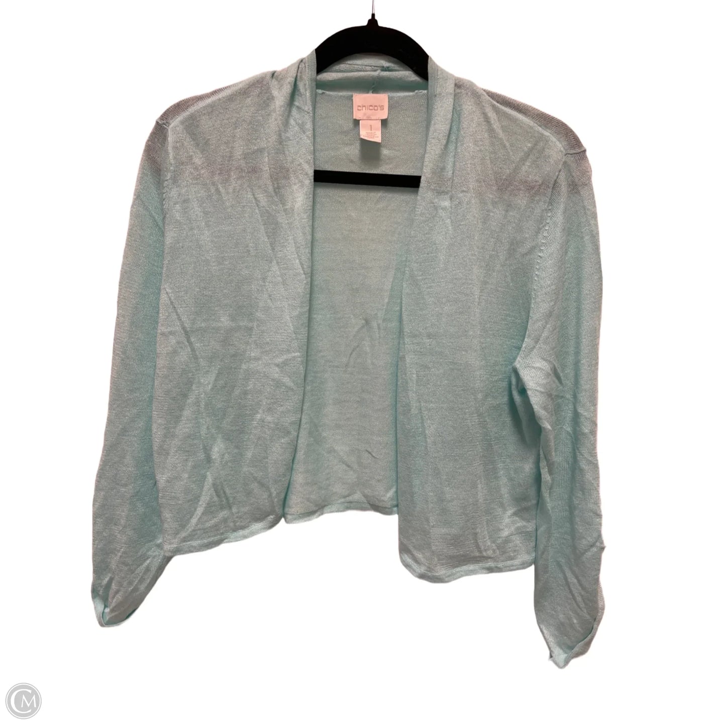 Sweater Cardigan By Chicos In Blue, Size: M