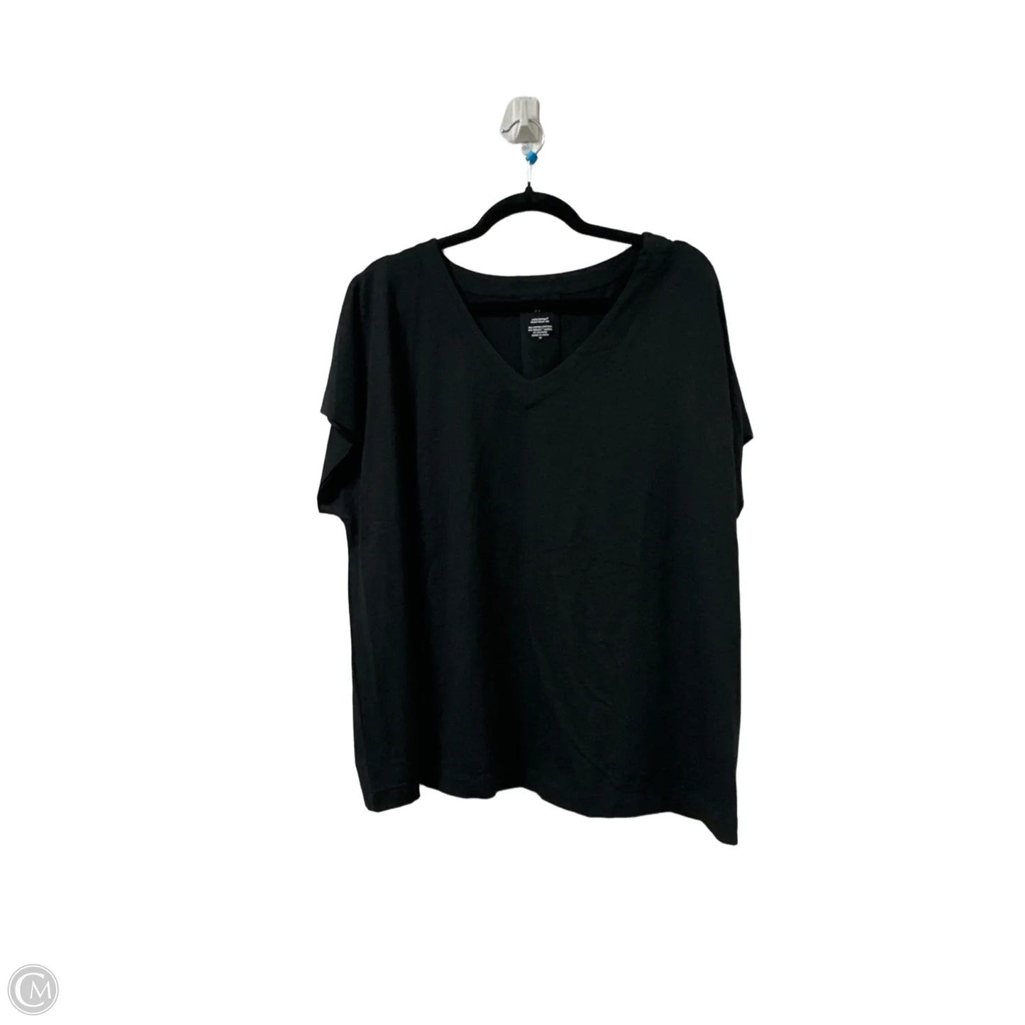 Top Short Sleeve By J. Jill In Black, Size: 2x