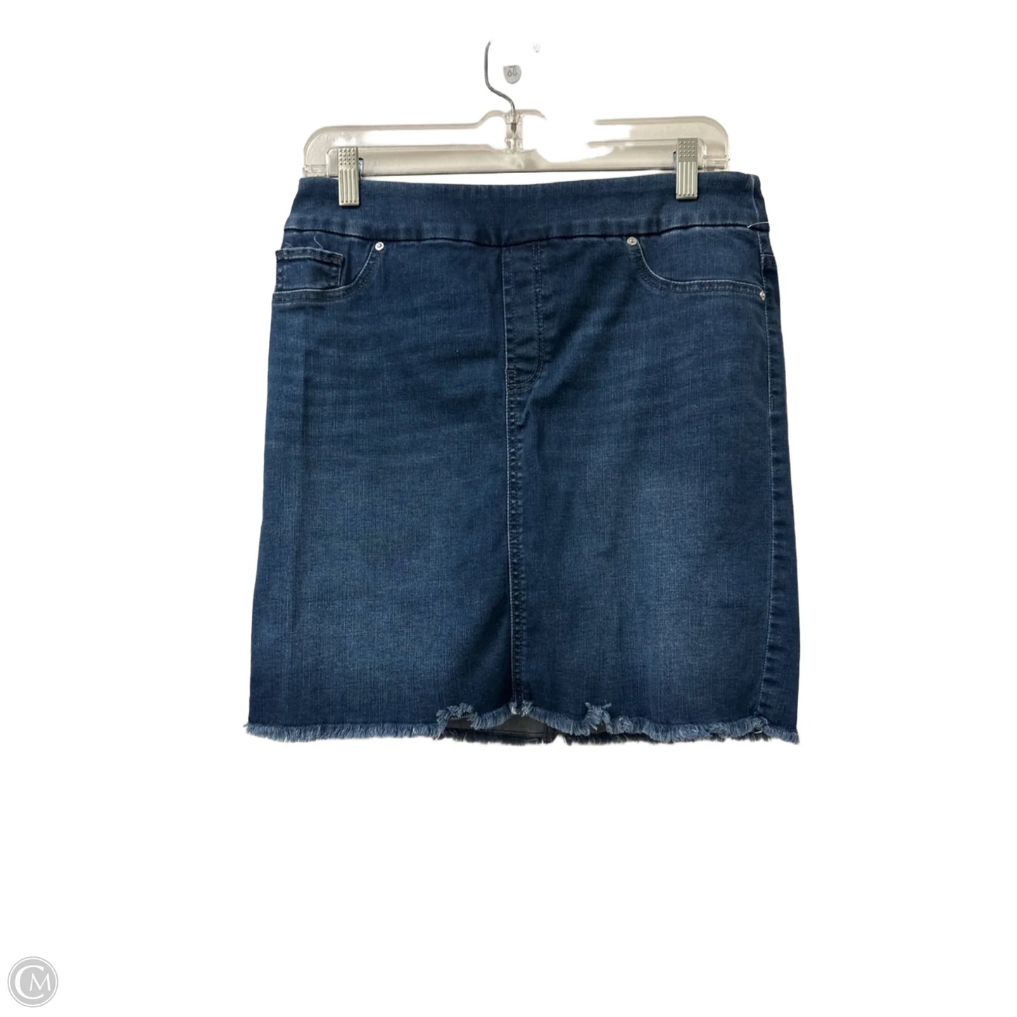 Skort By Chicos In Black Denim, Size: 6