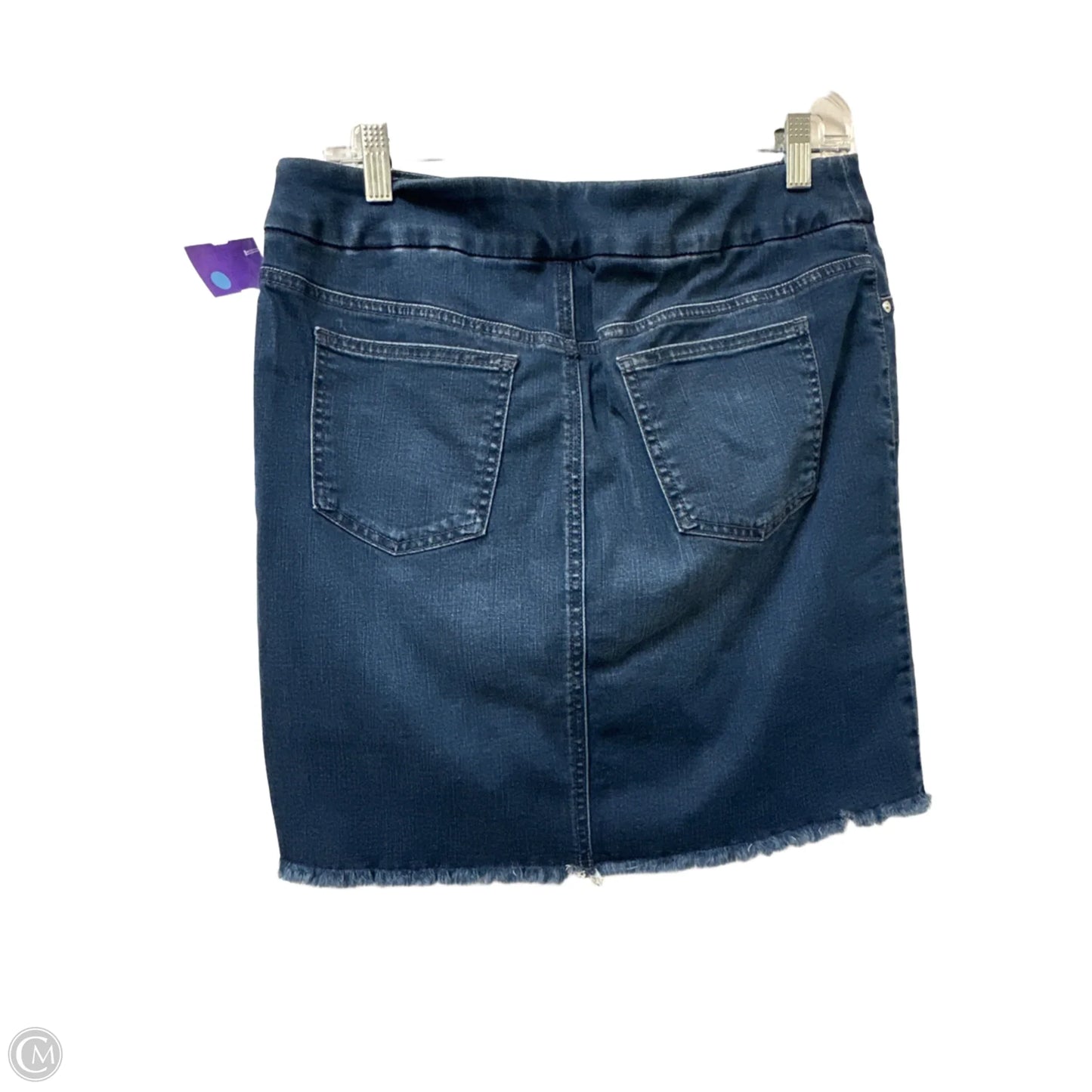 Skort By Chicos In Black Denim, Size: 6