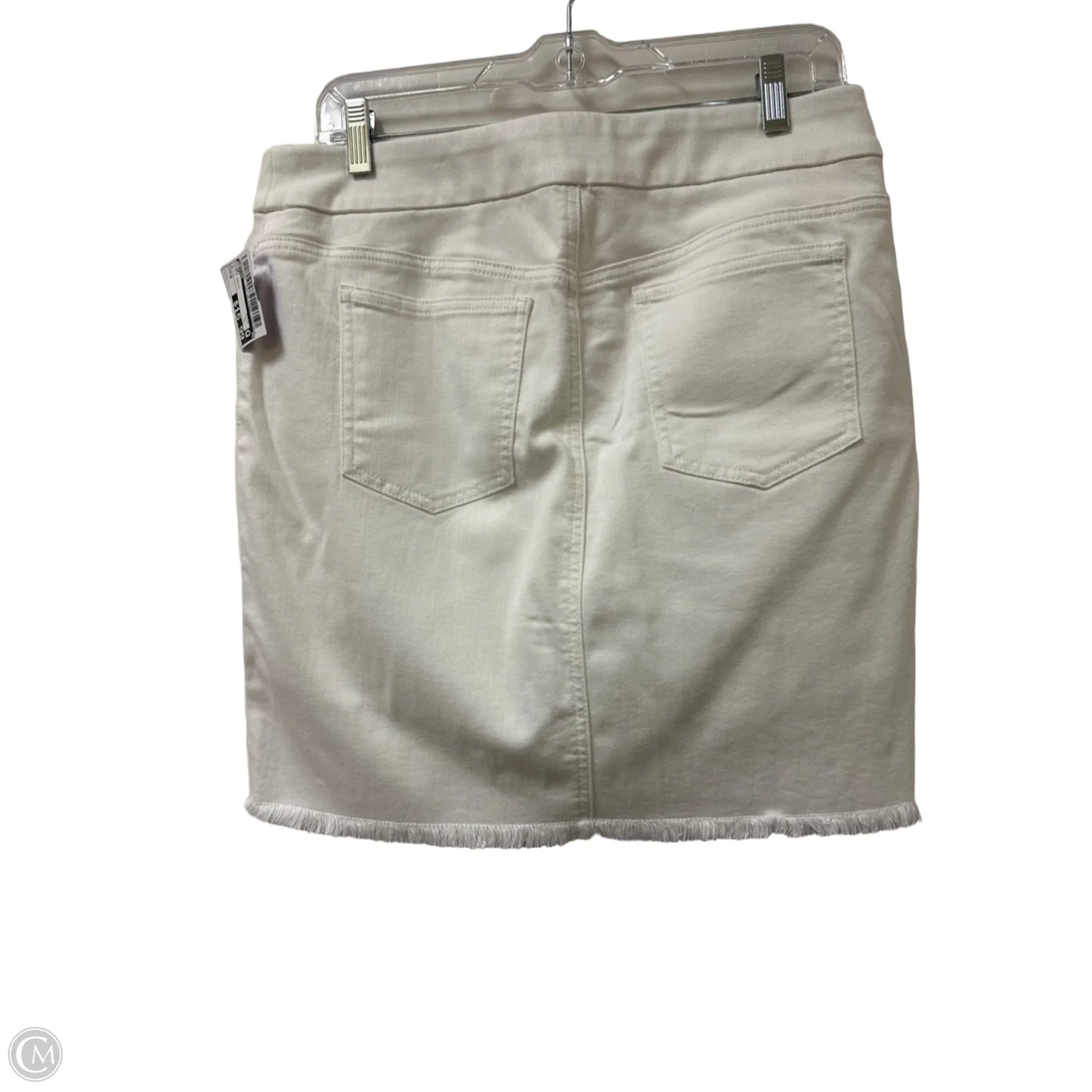 Skort By Chicos In White Denim, Size: 6