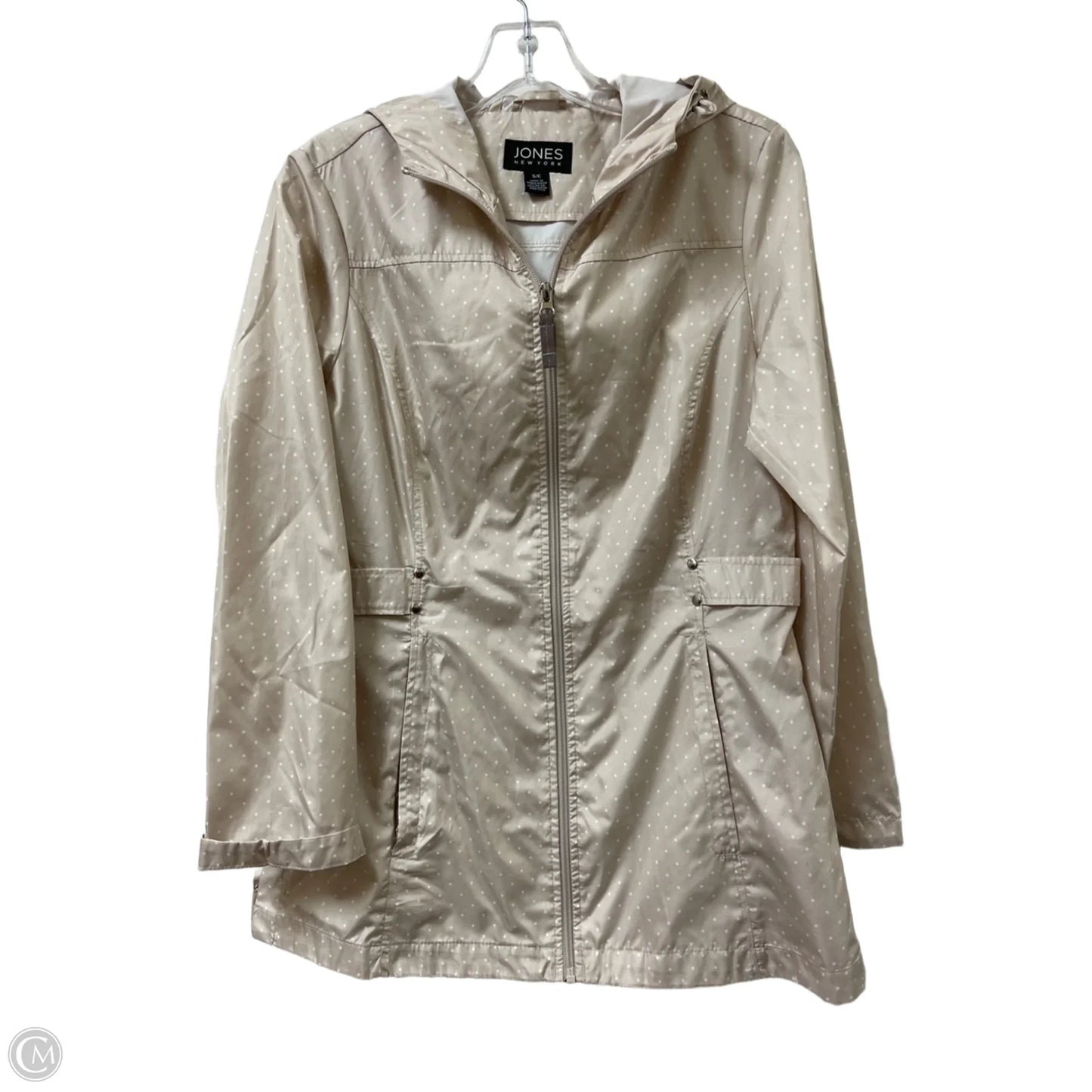 Jacket Windbreaker By Jones New York In Cream, Size: S