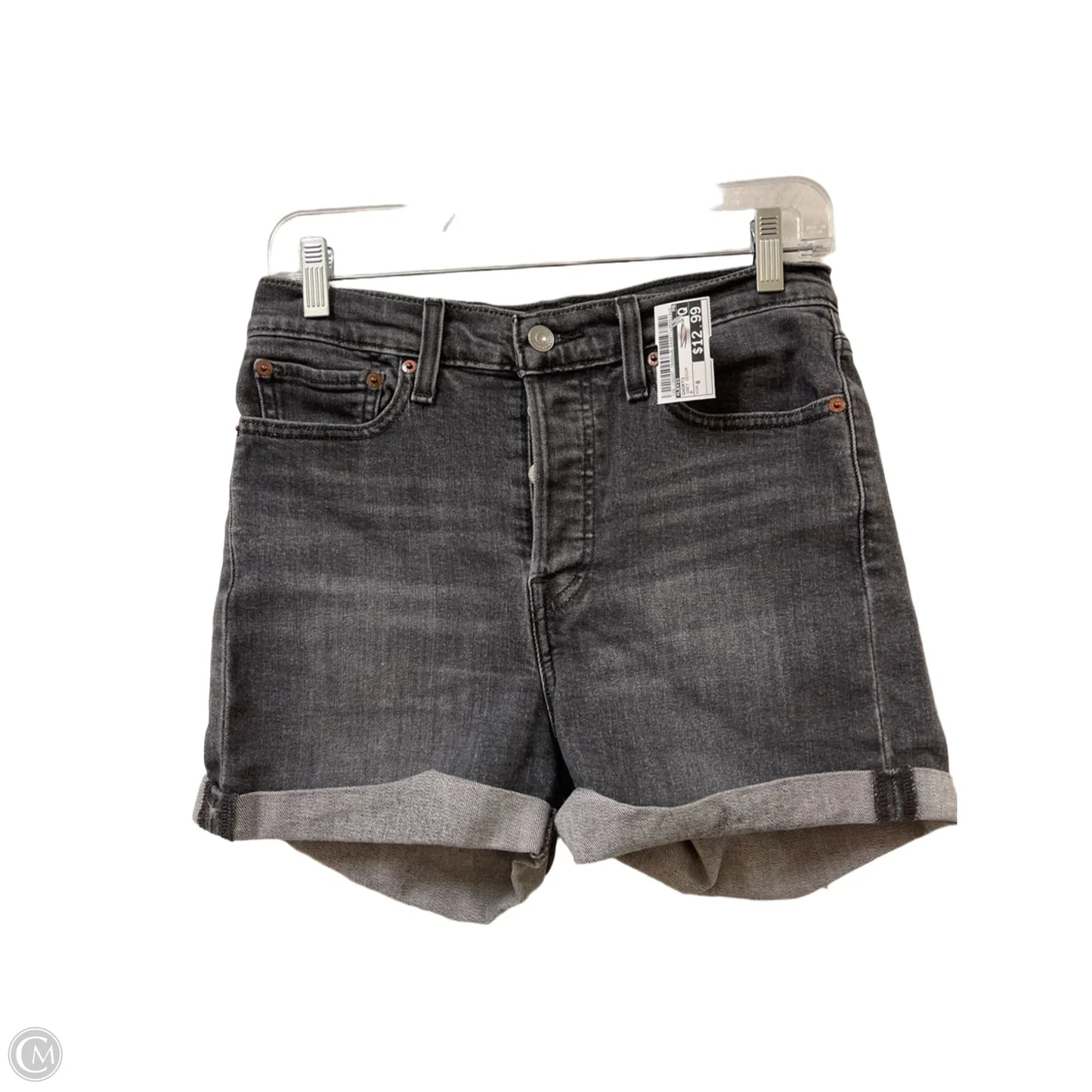 Shorts By Levis In Grey Denim, Size: 8
