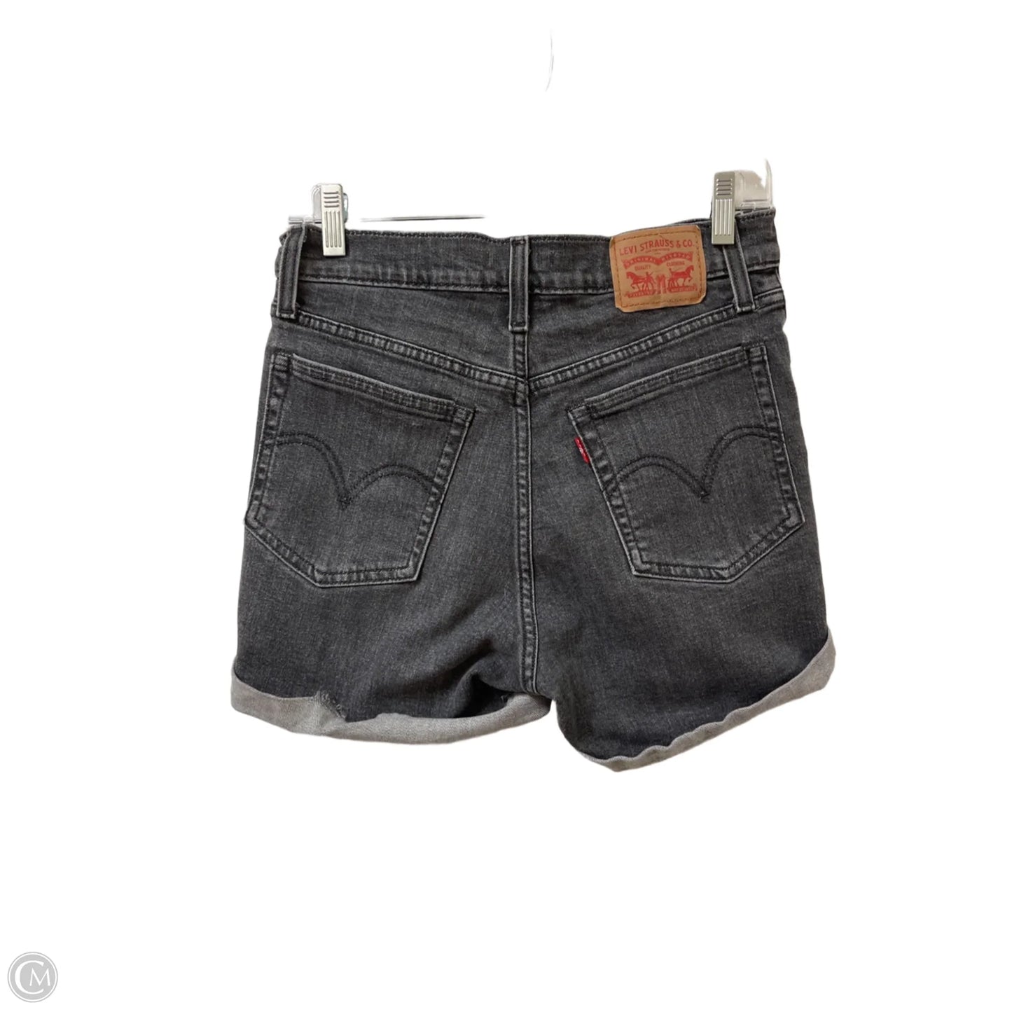Shorts By Levis In Grey Denim, Size: 8