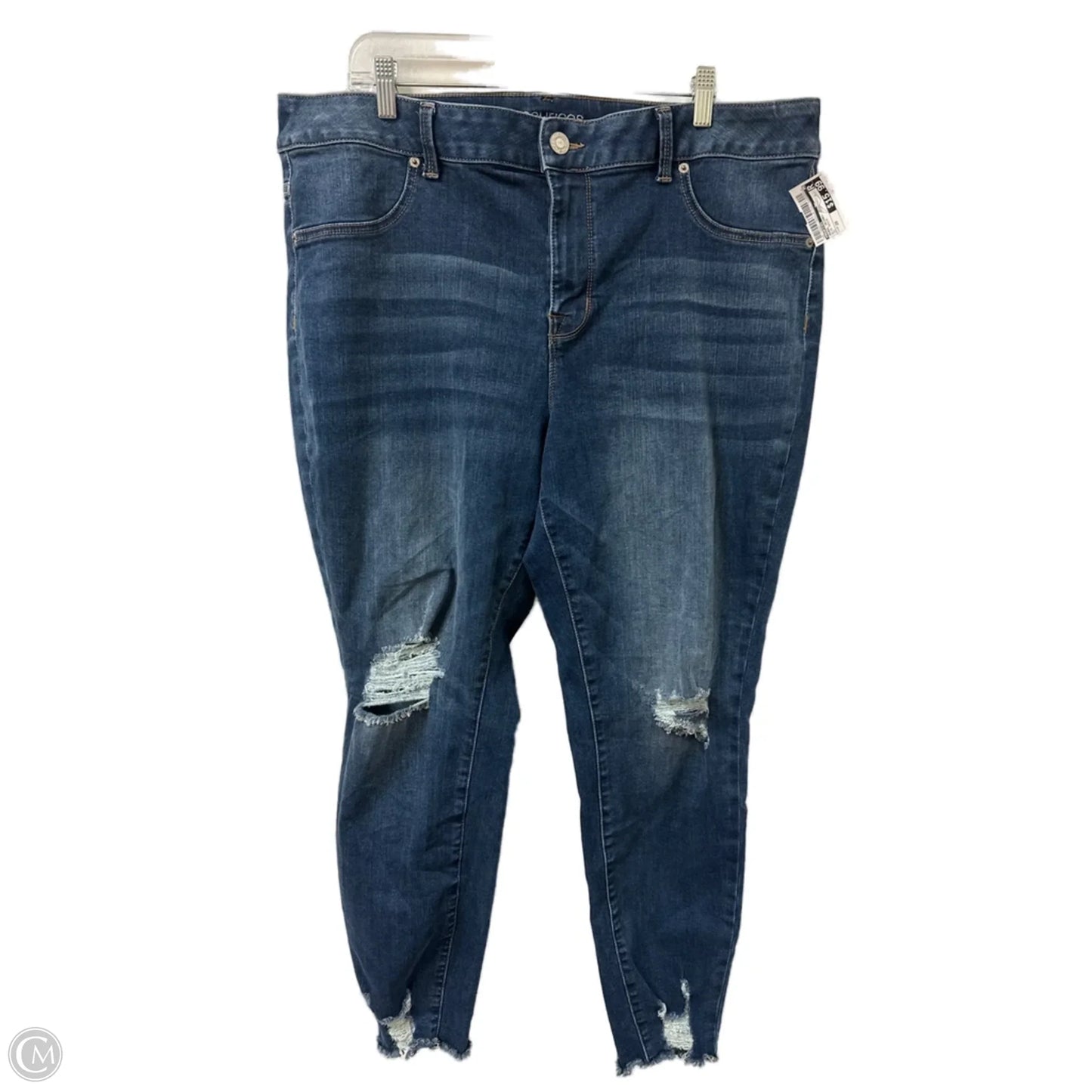 Jeans Skinny By Maurices In Blue Denim, Size: 20