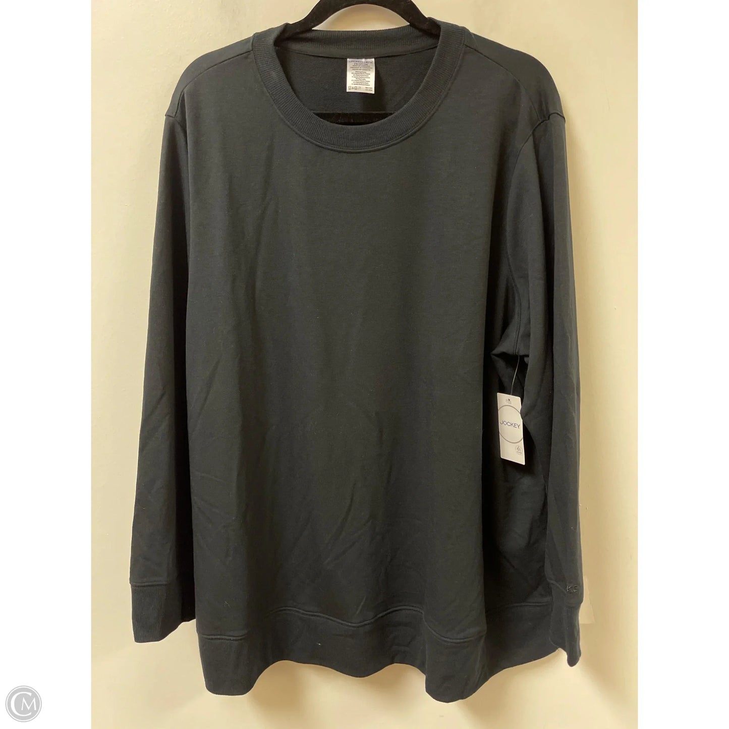 Sweatshirt Crewneck By Jockey In Black, Size: 2x
