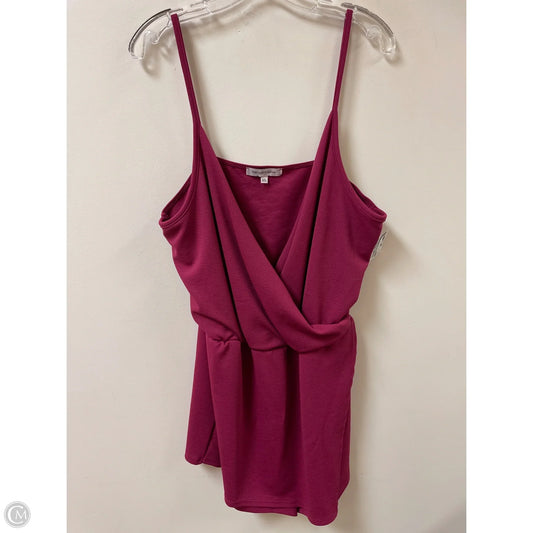 Romper By Clothes Mentor In Pink, Size: Xl