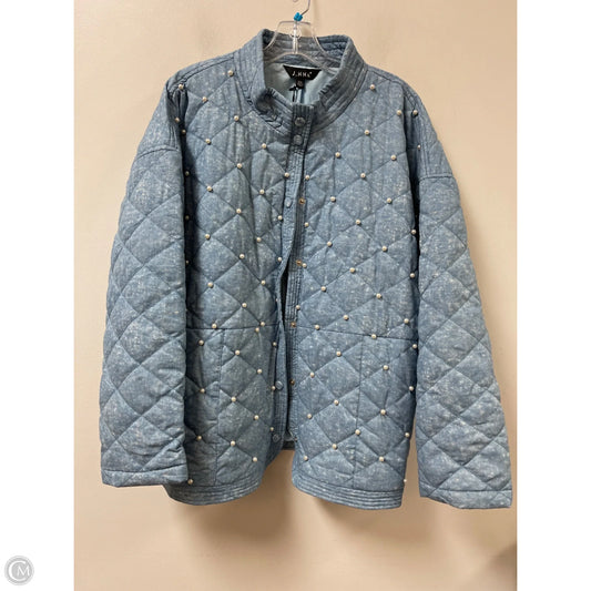 Jacket Puffer & Quilted By Clothes Mentor In Blue, Size: 2x