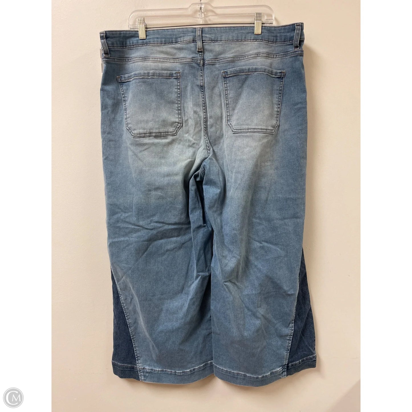 Jeans Wide Leg By Time And Tru In Blue Denim, Size: 20