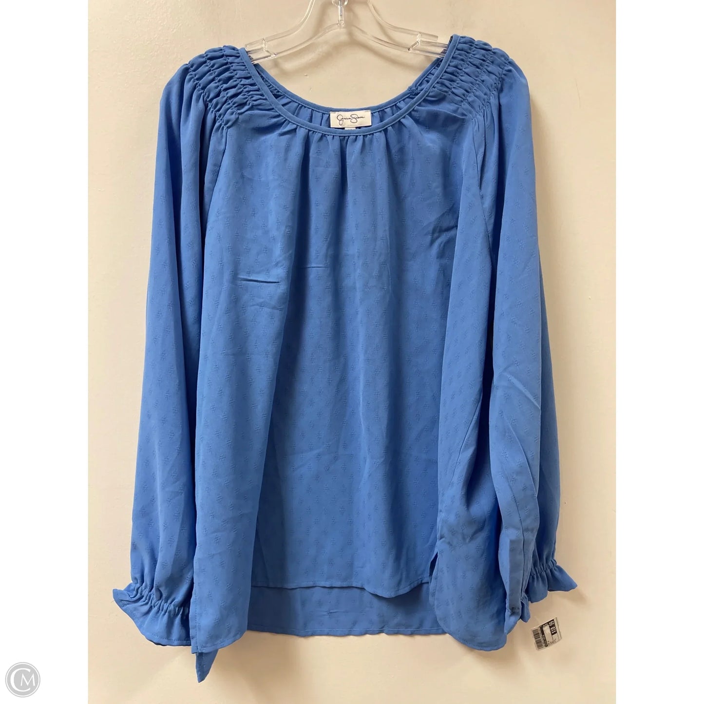 Top Long Sleeve By Jessica Simpson In Blue, Size: L