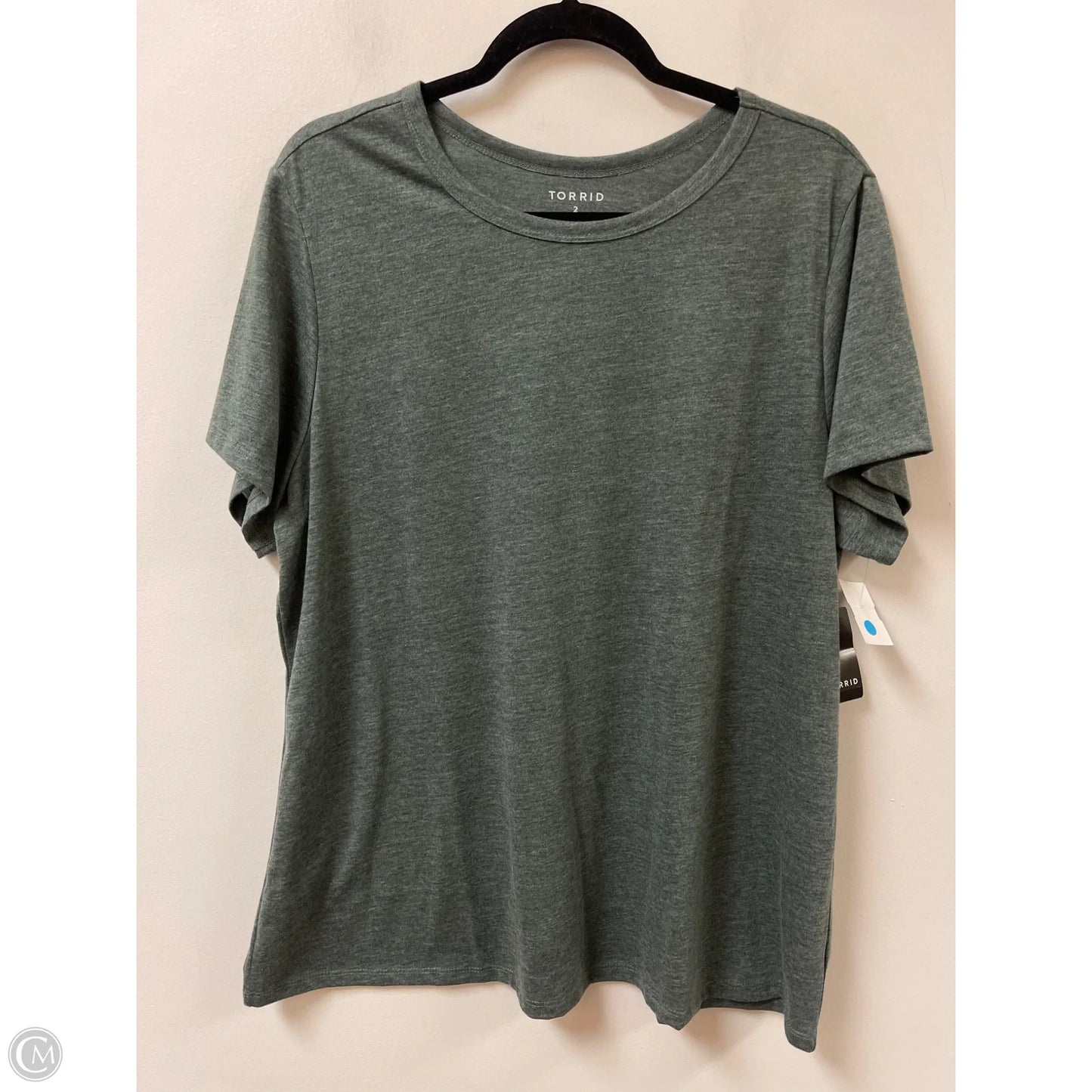 Top Short Sleeve By Torrid In Green, Size: 2x
