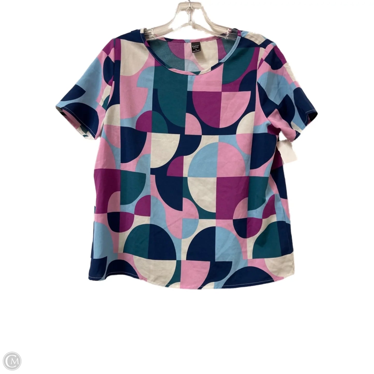 Top Short Sleeve By Clothes Mentor In Blue & Purple, Size: S