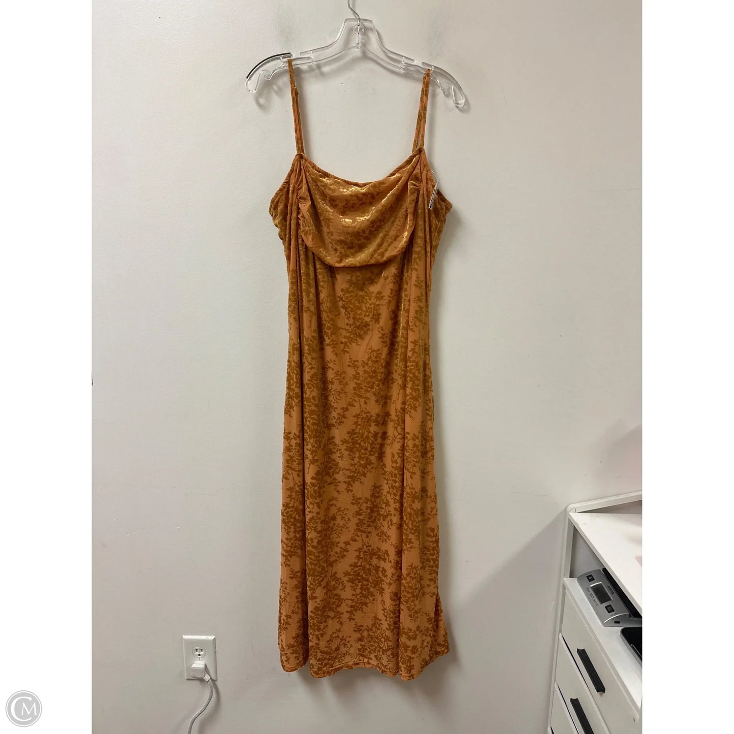 Dress Casual Maxi By Clothes Mentor In Yellow, Size: 1x