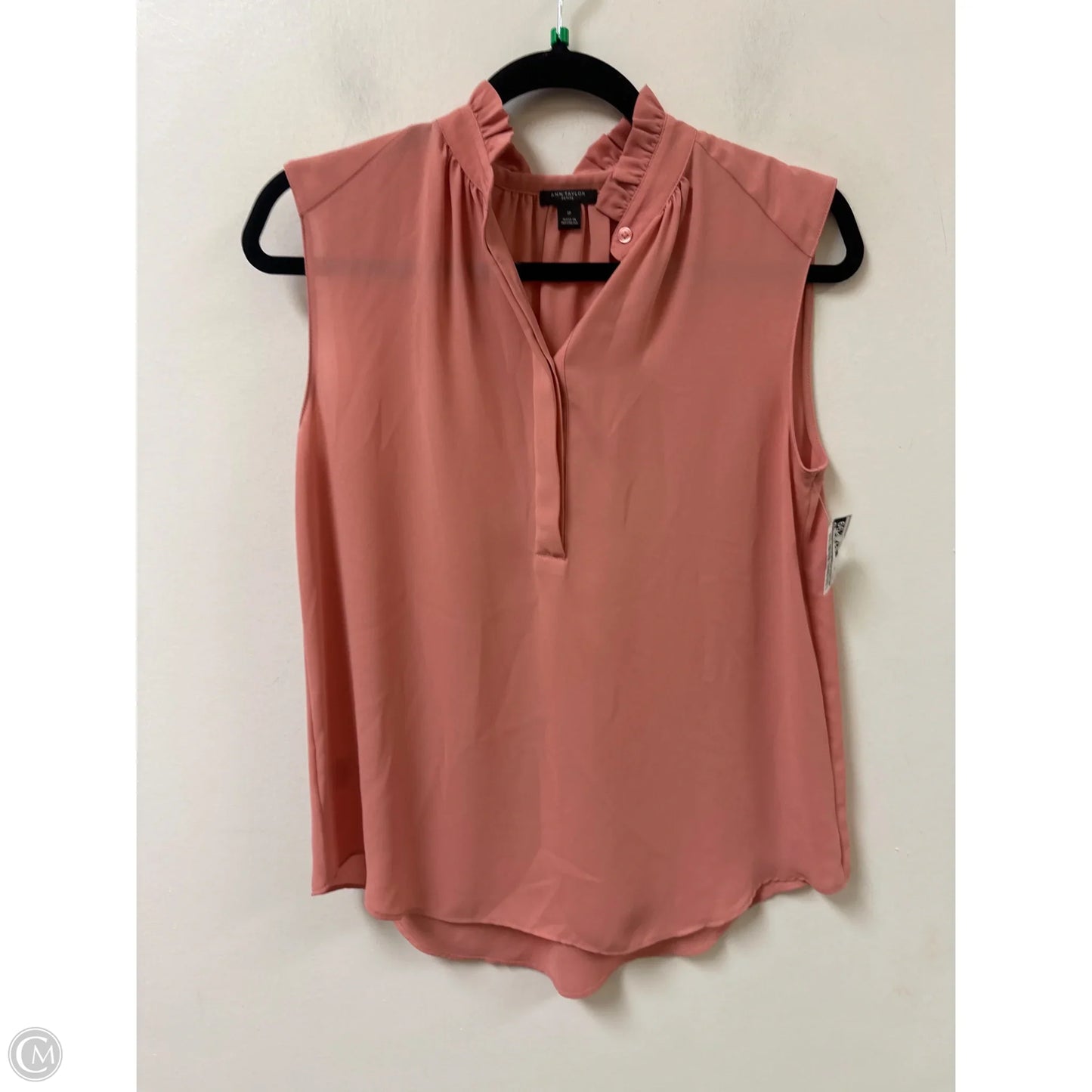 Top Short Sleeve By Ann Taylor In Pink, Size: Sp