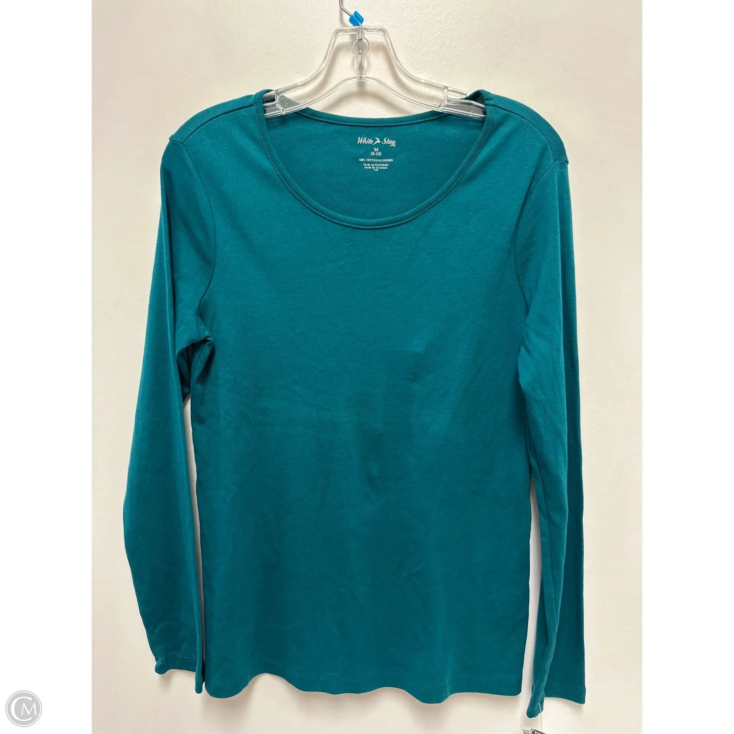 Top Long Sleeve By White Stag In Teal, Size: M