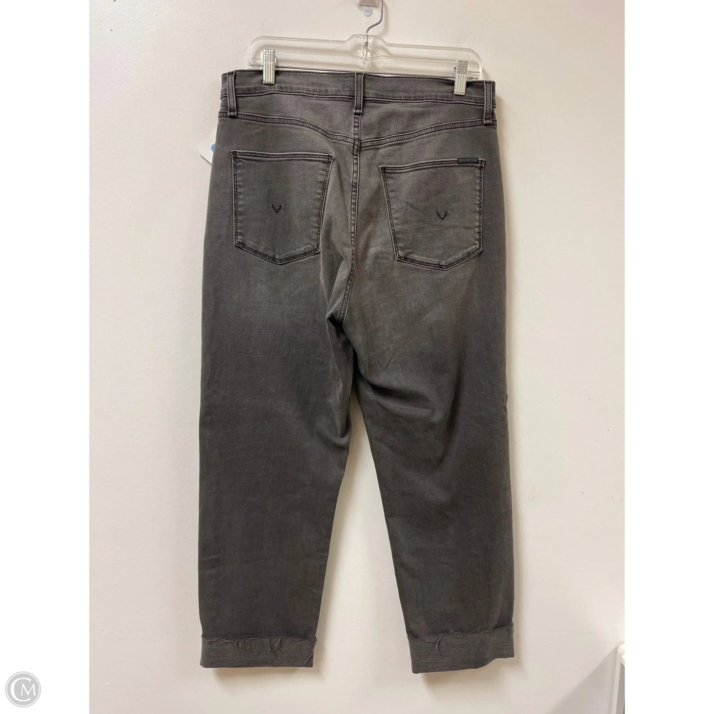 Jeans Cropped By Hudson In Grey Denim, Size: 8
