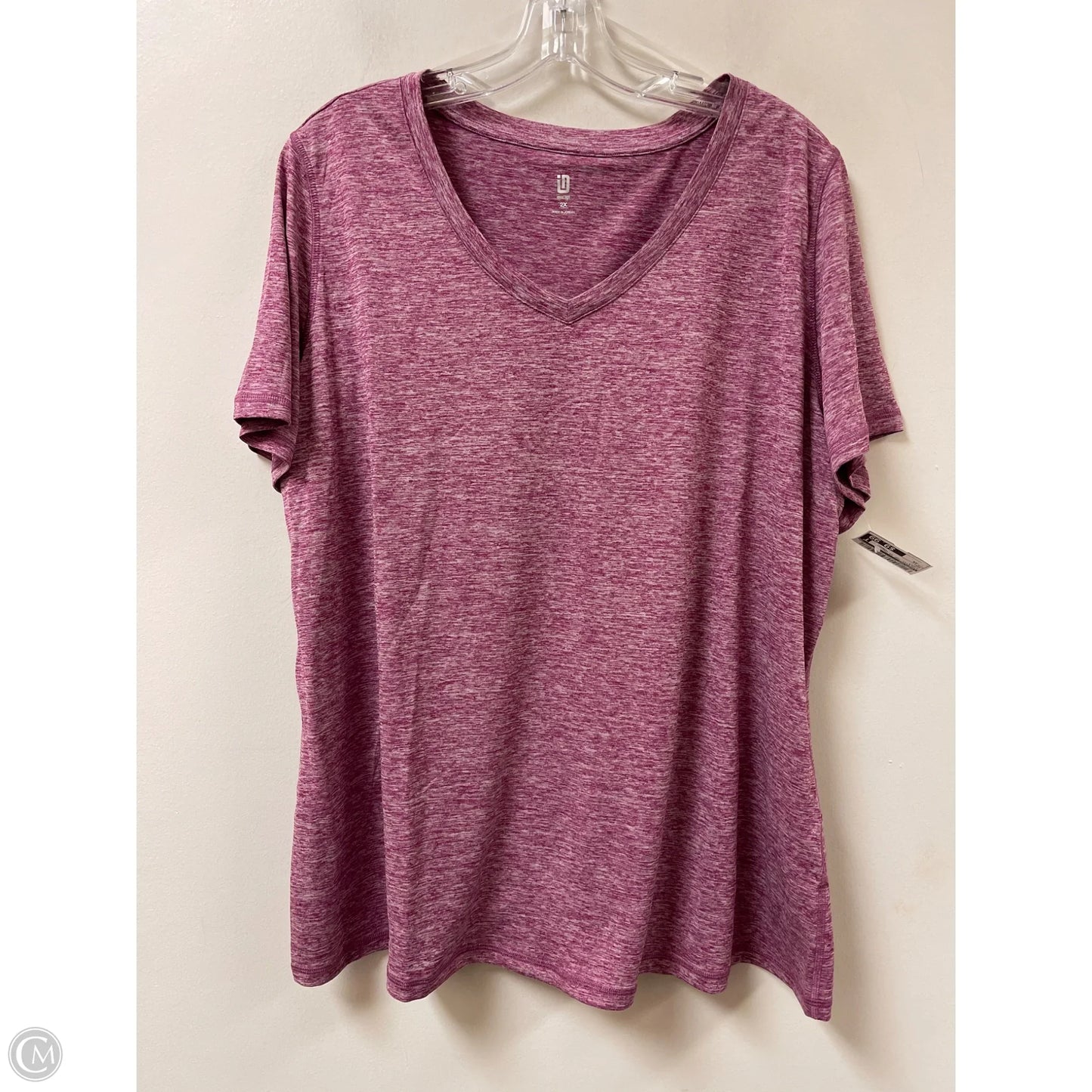 Athletic Top Short Sleeve By Ideology In Purple, Size: 2x