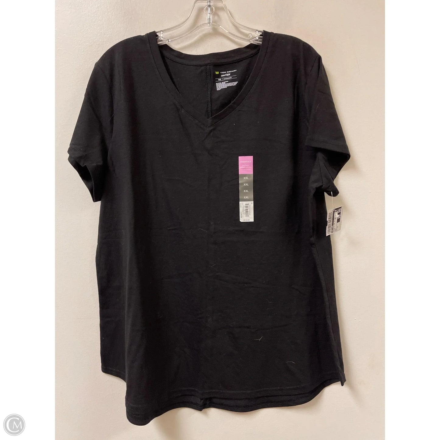 Athletic Top Short Sleeve By Tek Gear In Black, Size: 1x