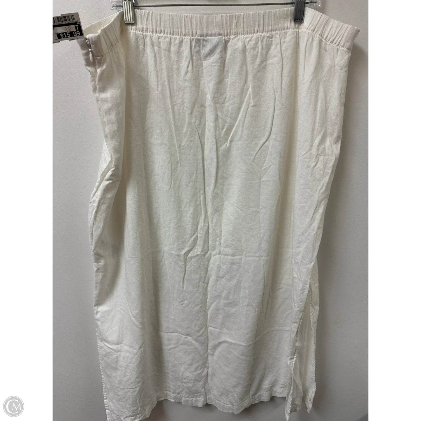 Skirt Maxi By Gap In White, Size: 18