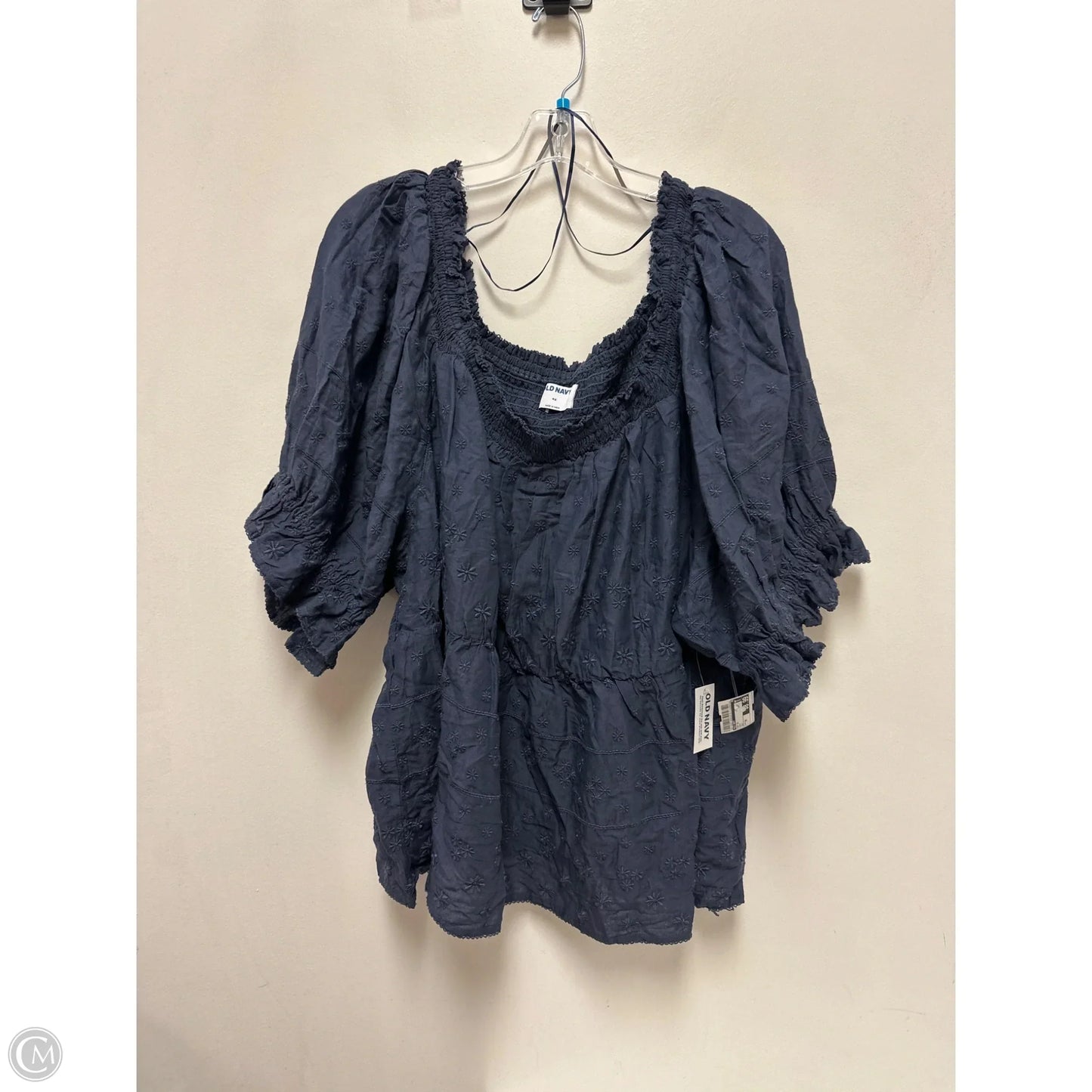 Top Short Sleeve By Old Navy In Navy, Size: 4x
