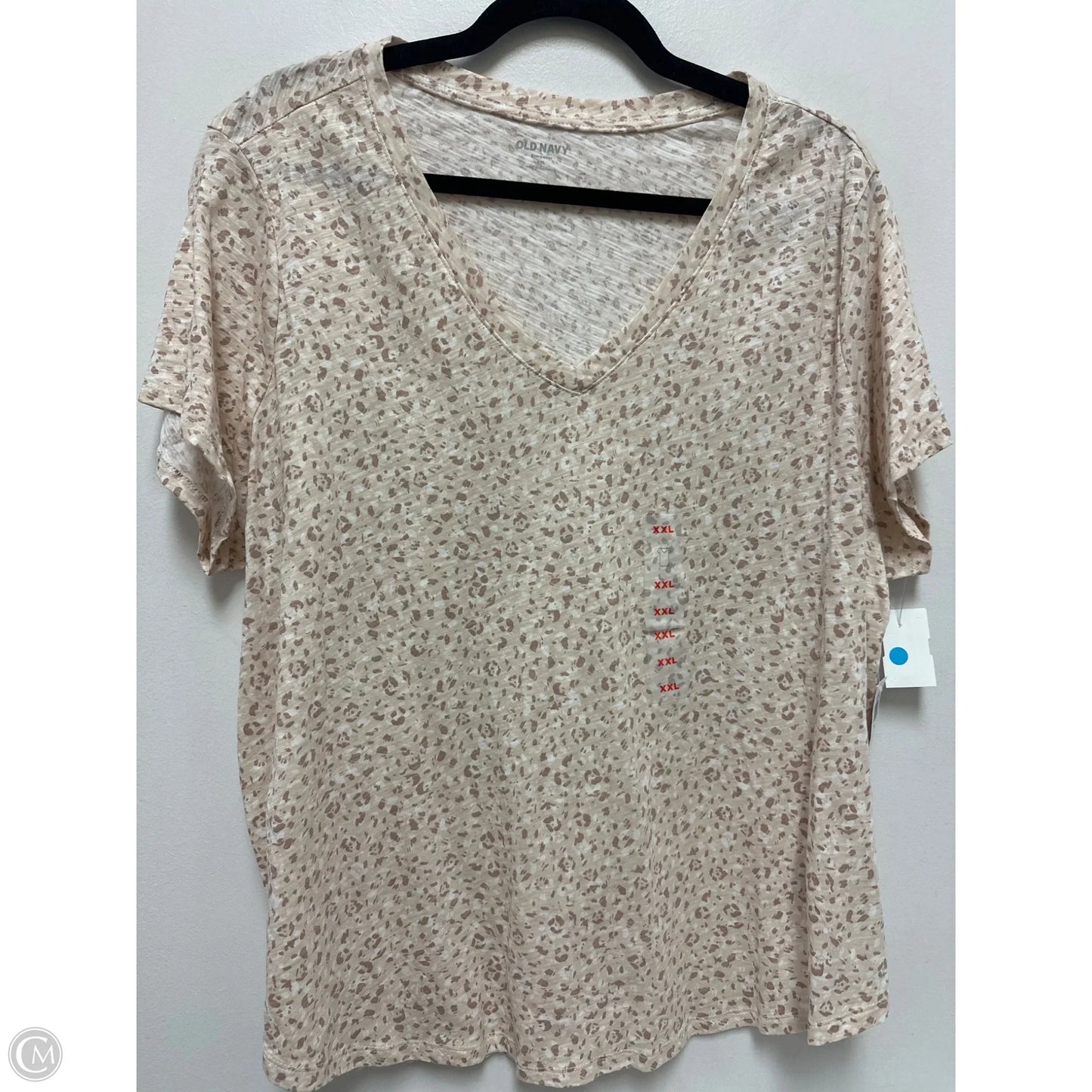 Top Short Sleeve By Old Navy In Cream, Size: 1x