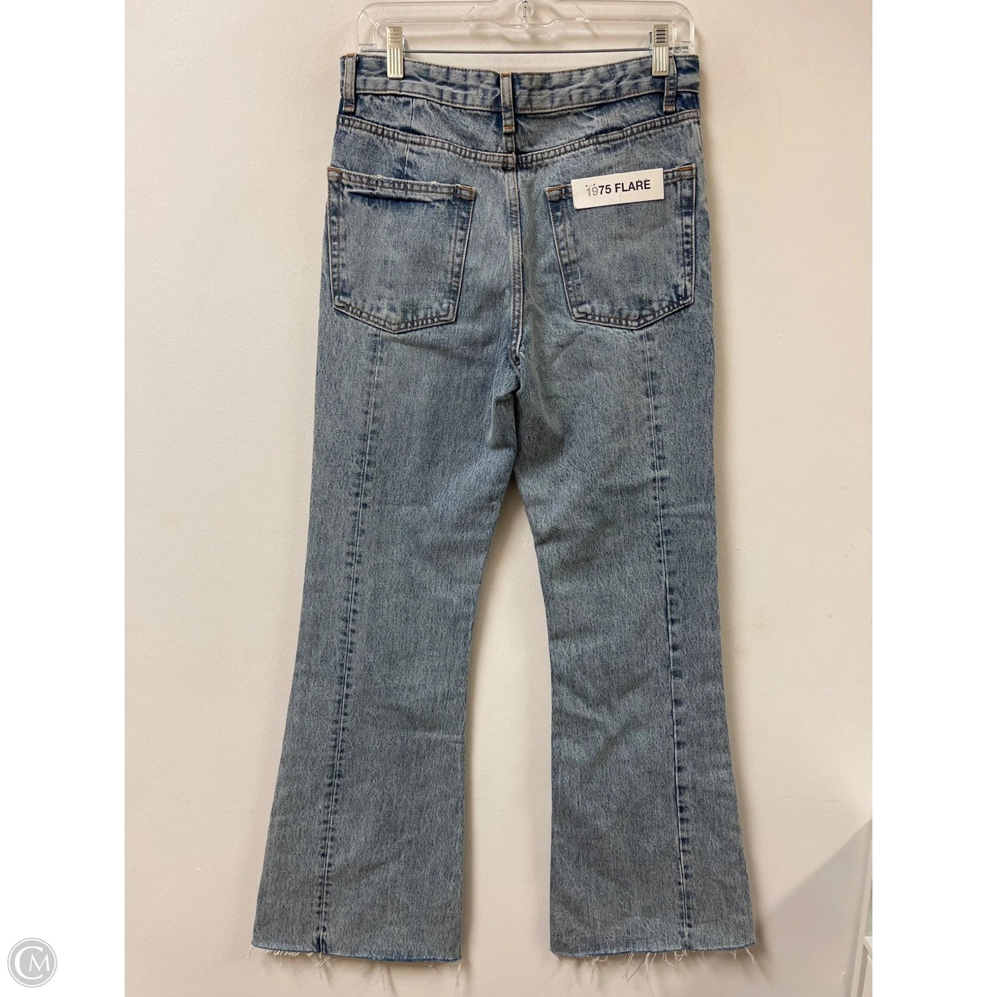 Jeans Flared By Zara In Blue Denim, Size: 10