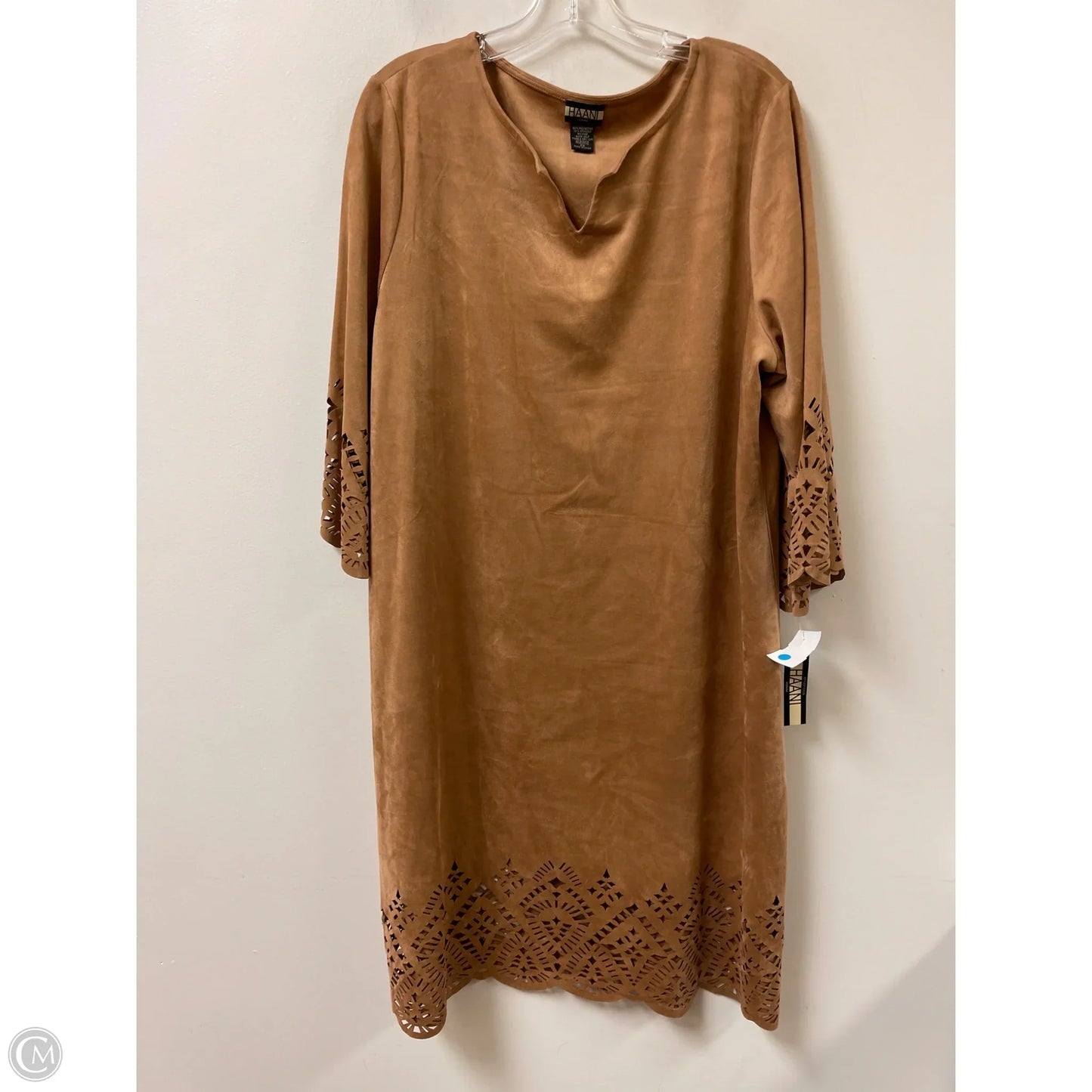 Dress Casual Midi By Haani In Brown, Size: 2x