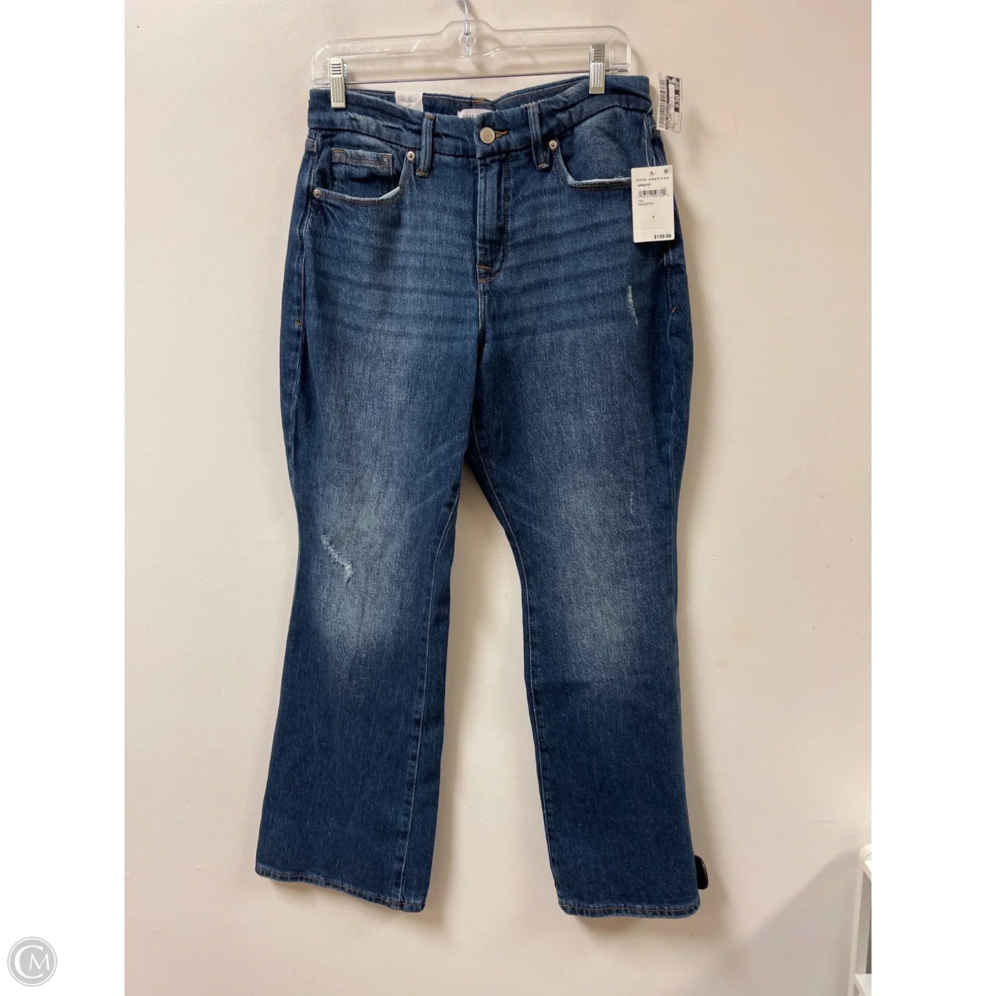 Jeans Boot Cut By Good American In Blue Denim, Size: 8