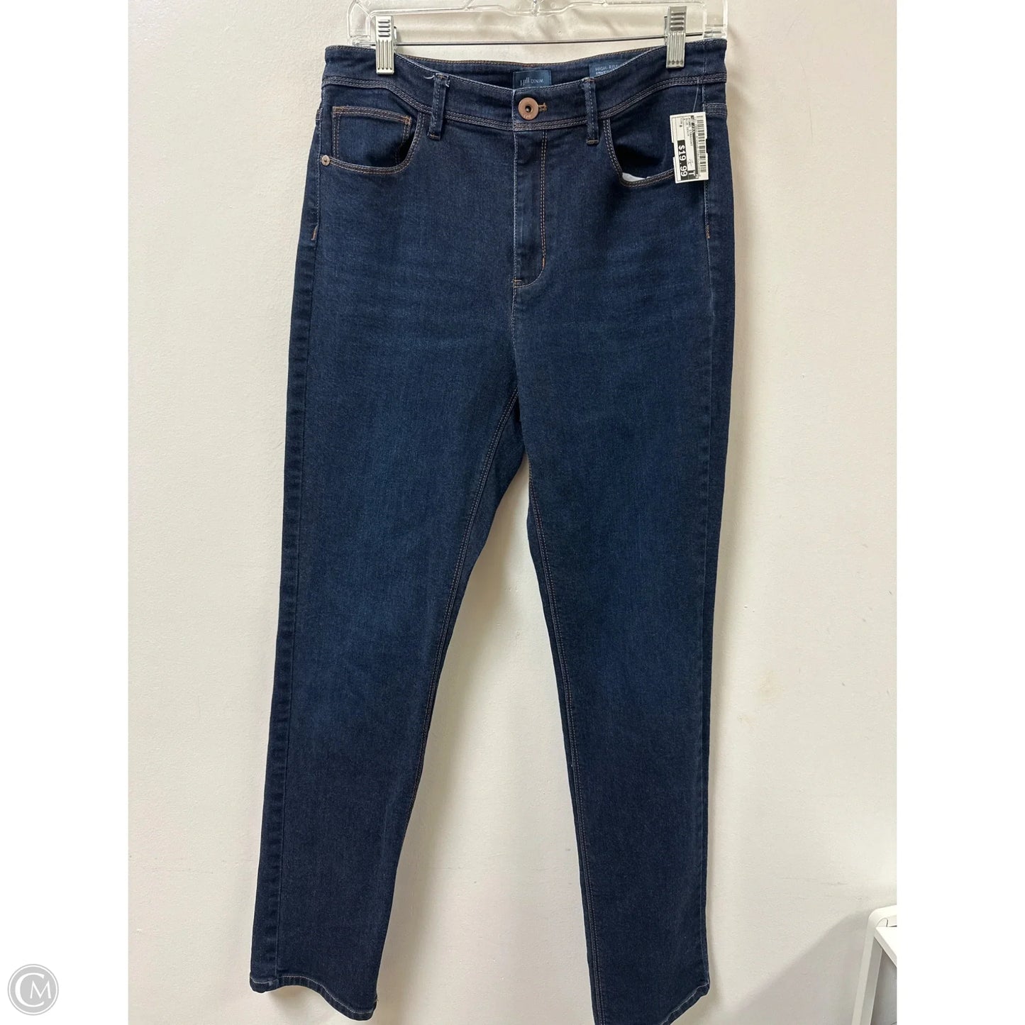 Jeans Straight By J. Jill In Blue Denim, Size: 8
