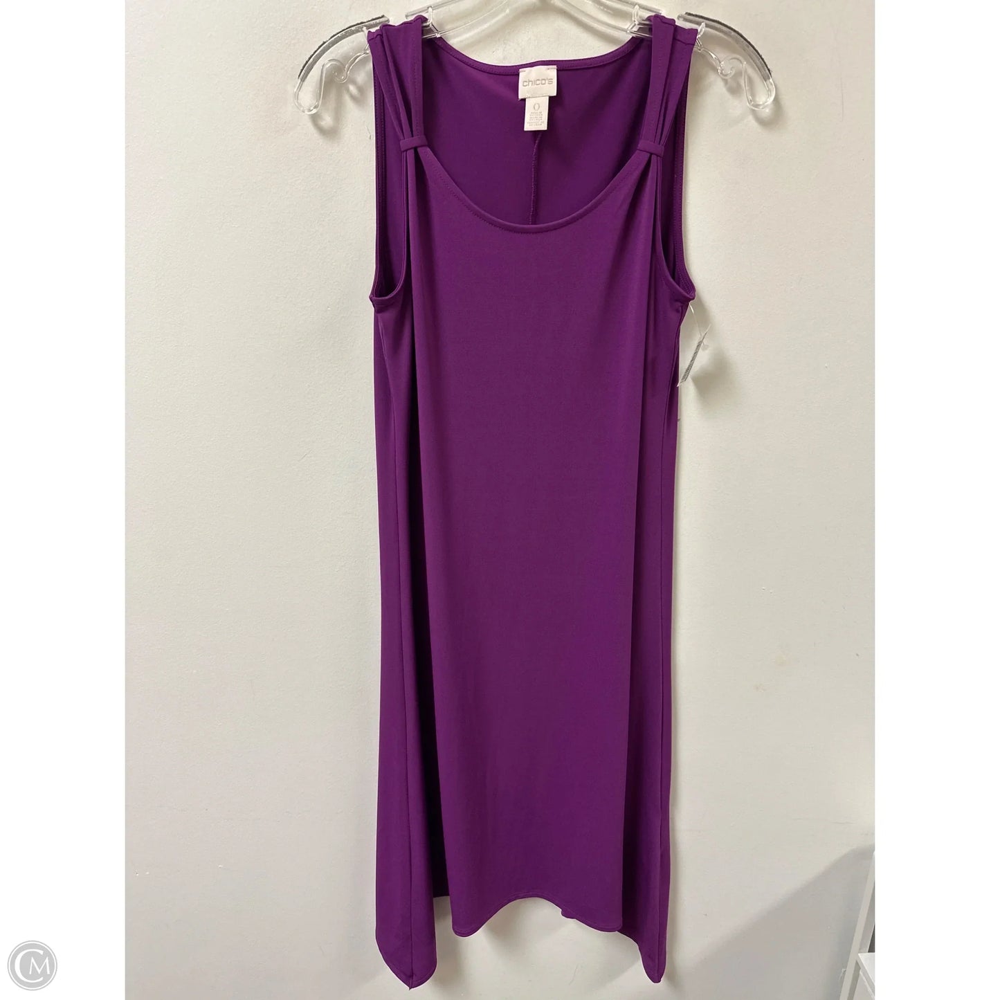 Dress Casual Midi By Chicos In Purple, Size: S