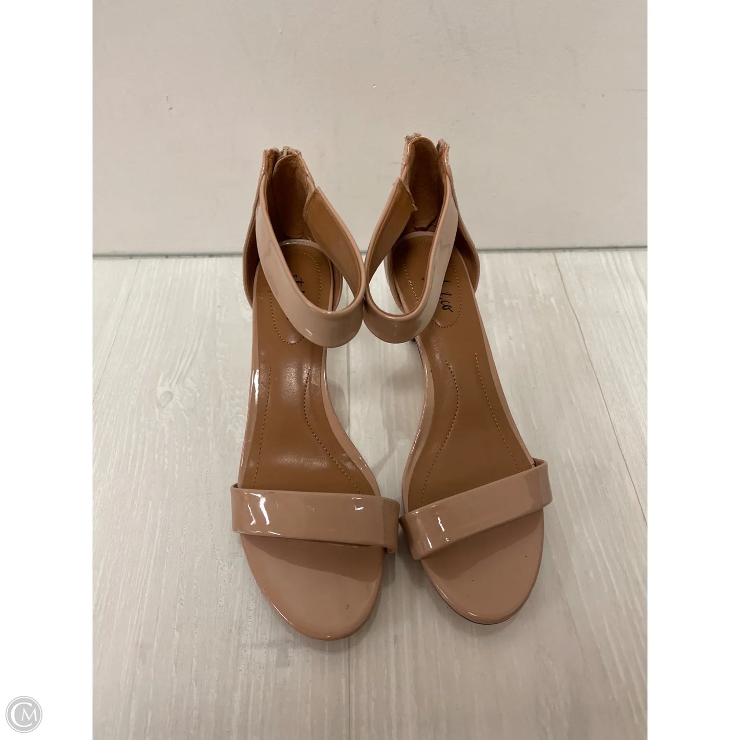 Sandals Heels Kitten By Style And Company In Cream, Size: 7