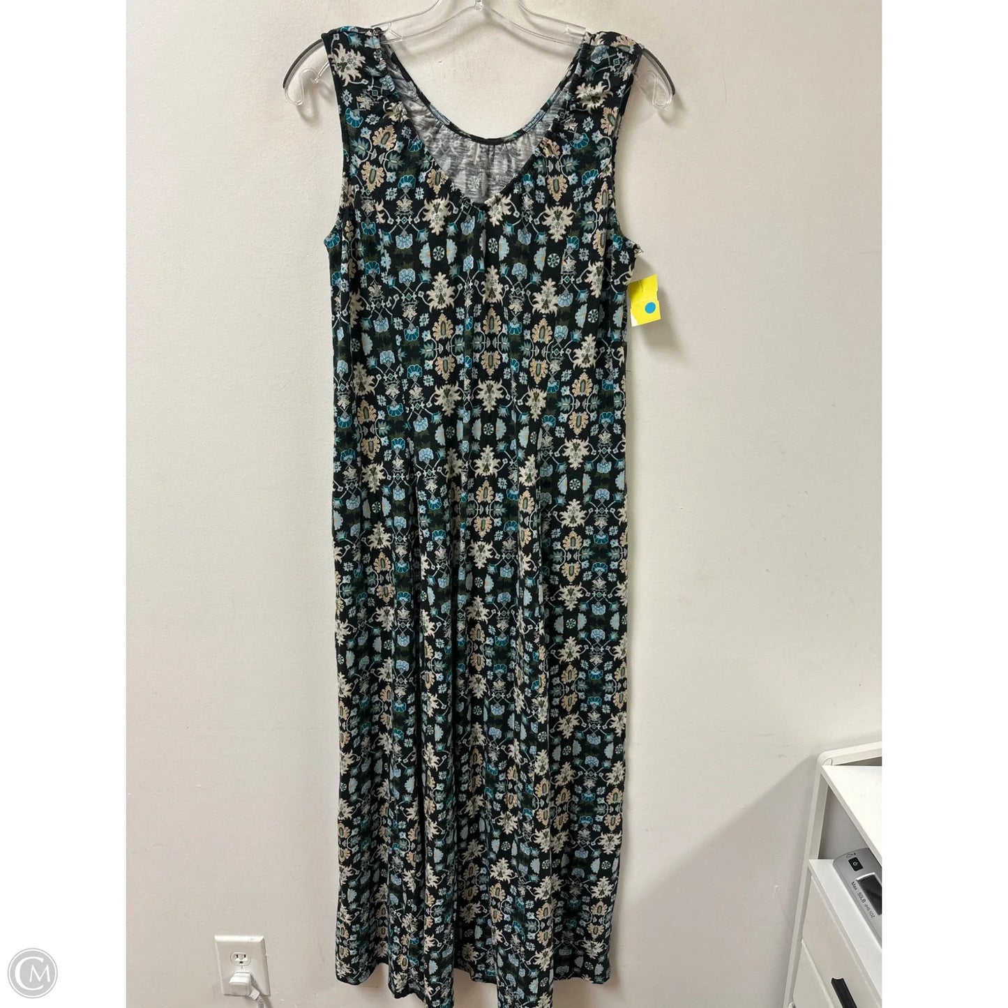 Dress Casual Maxi By Clothes Mentor In Blue & Grey, Size: M