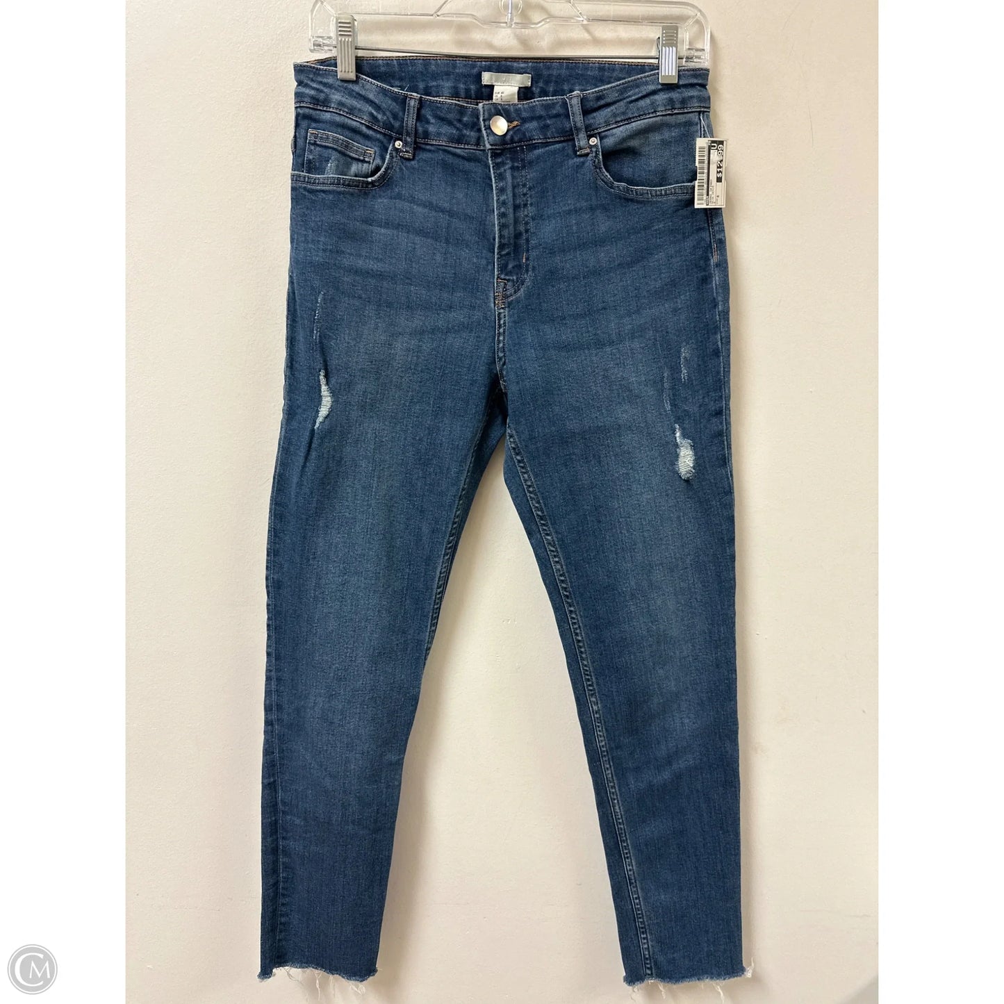 Jeans Skinny By H&m In Blue Denim, Size: 8