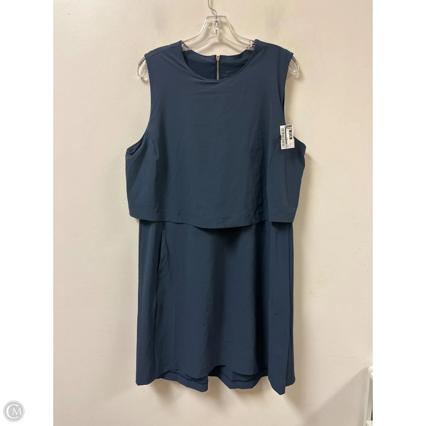 Athletic Dress By Nike In Blue, Size: Xl
