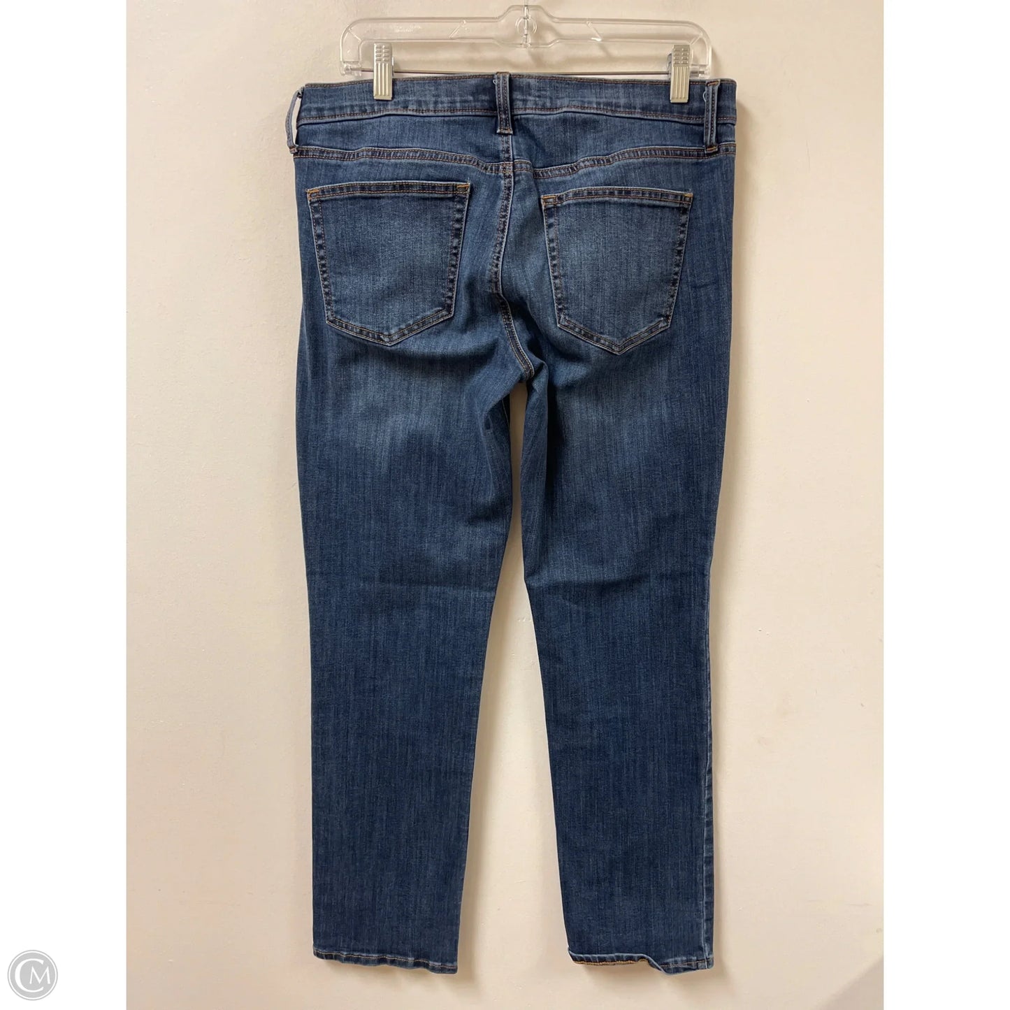 Jeans Straight By Gap In Blue Denim, Size: 12