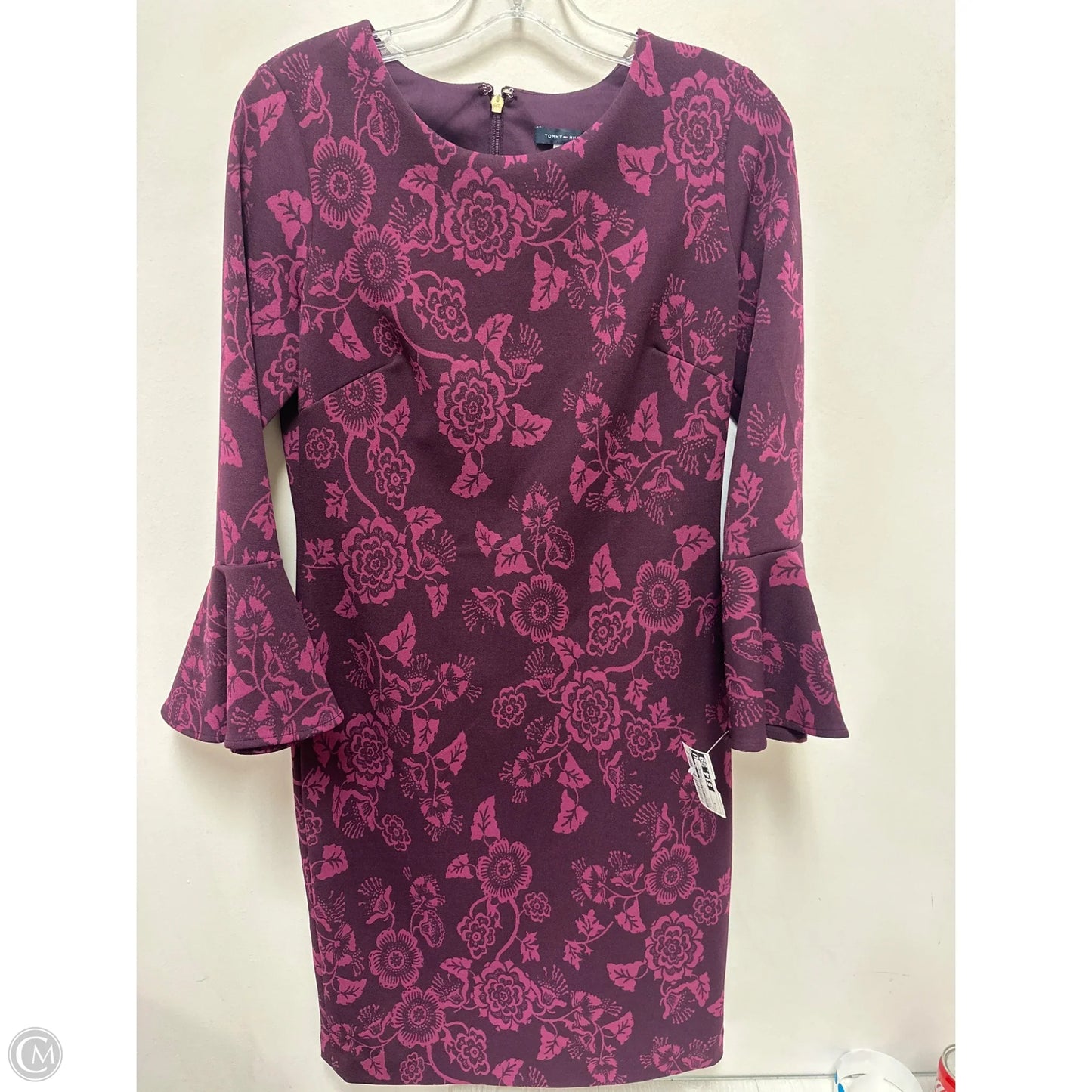 Dress Casual Midi By Tommy Hilfiger In Purple, Size: S