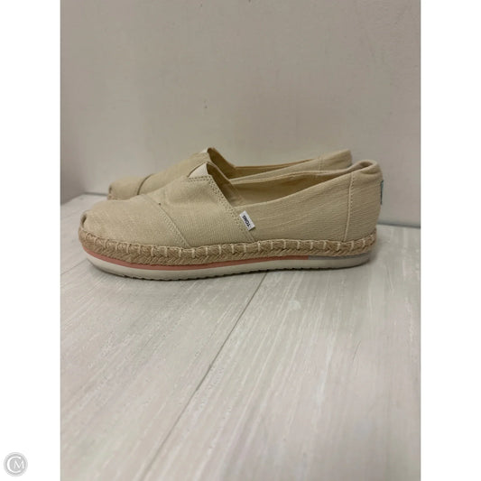 Shoes Flats By Toms In Cream, Size: 8.5
