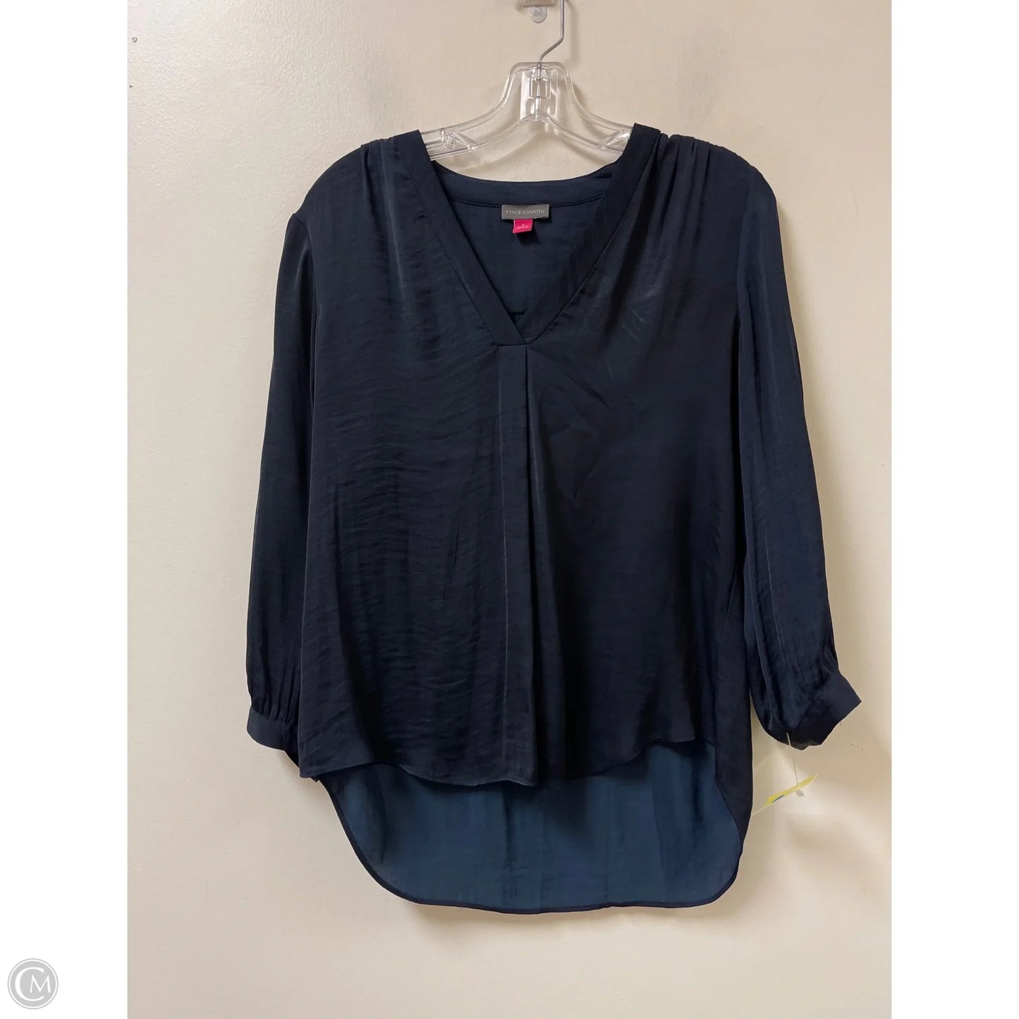 Top Long Sleeve By Vince Camuto In Navy, Size: S