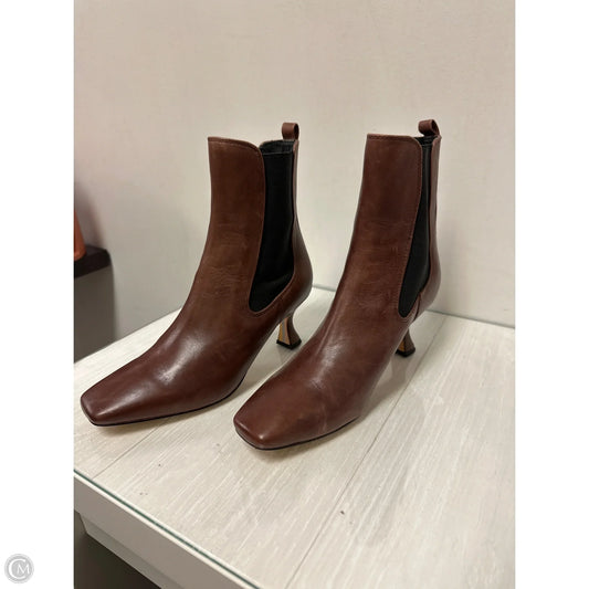 Boots Ankle Heels By Sam Edelman In Brown, Size: 8