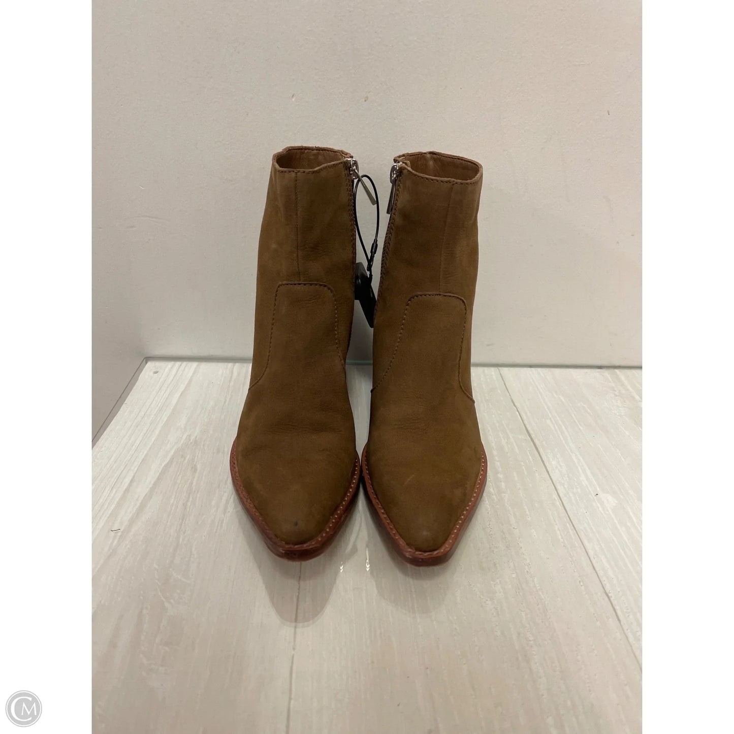 Boots Ankle Heels By Dolce Vita In Brown, Size: 6.5