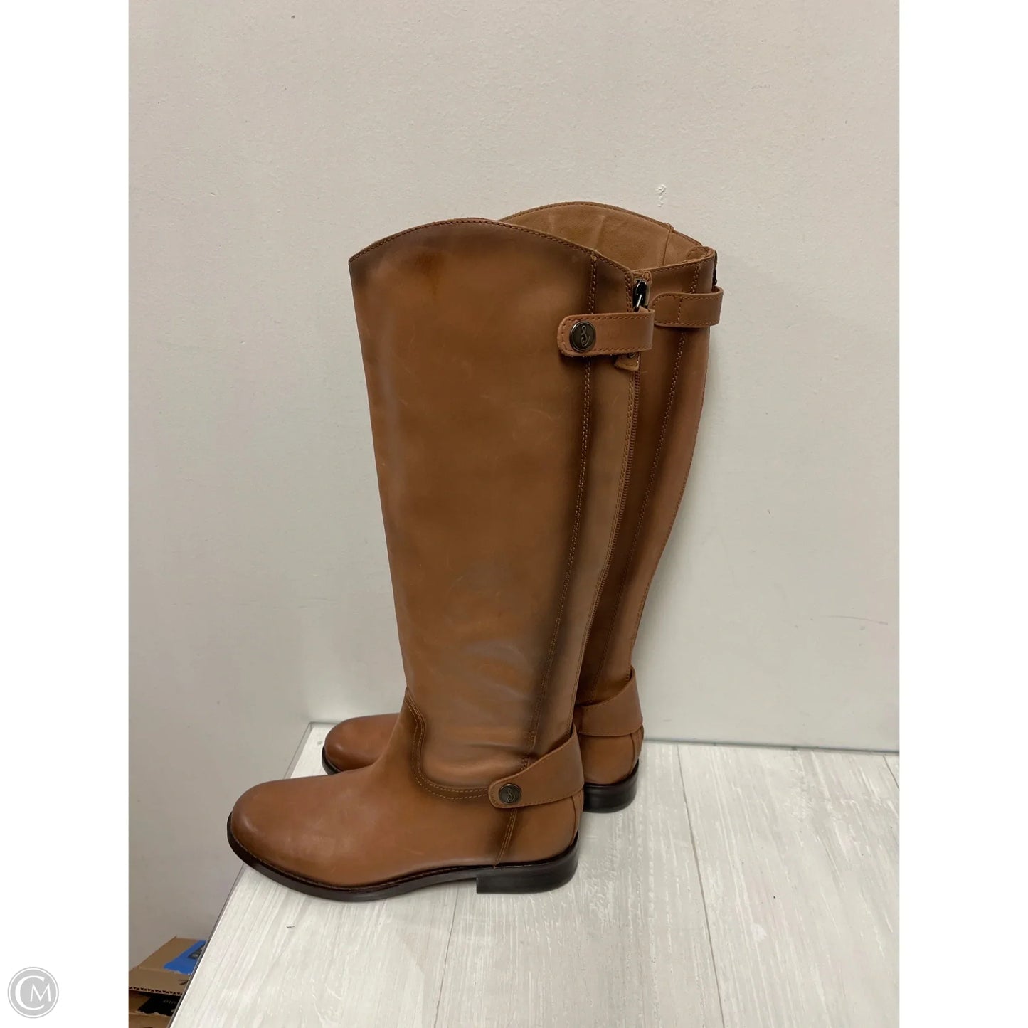 Boots Knee Flats By Sam Edelman In Brown, Size: 6.5