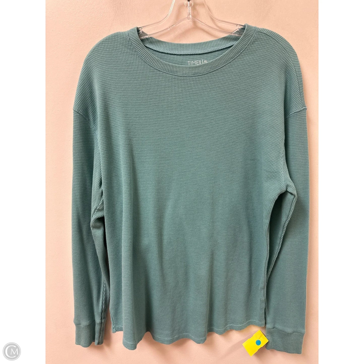 Top Long Sleeve By Time And Tru In Blue, Size: Xl