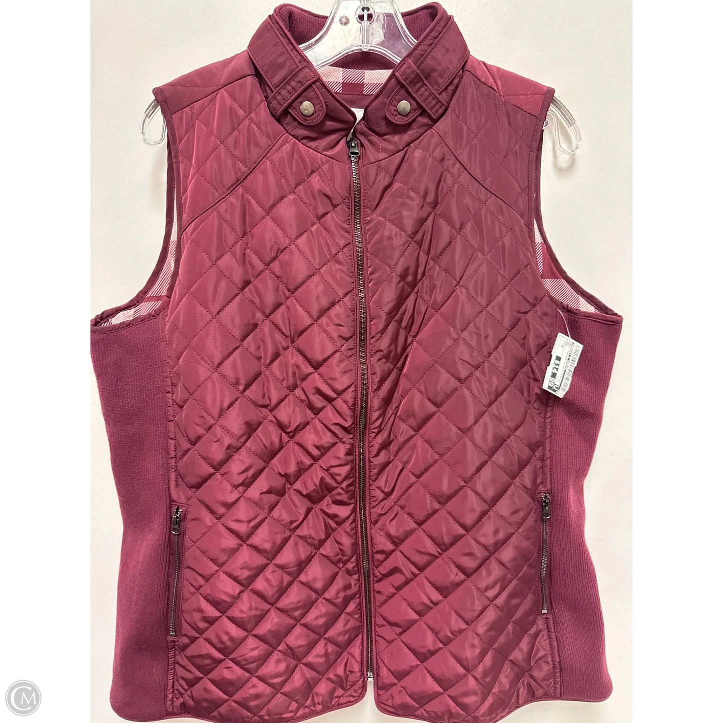 Vest Puffer & Quilted By Market & Spruce In Red, Size: Xl