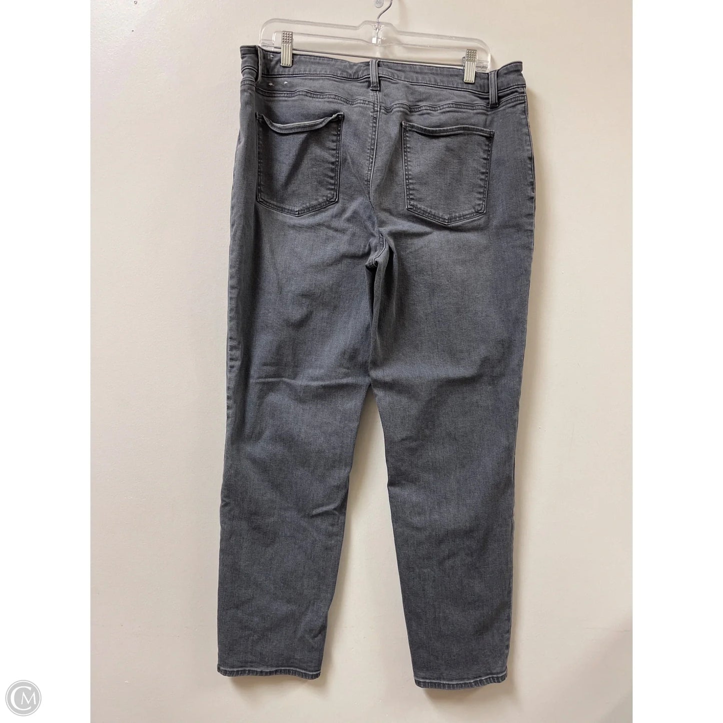 Jeans Skinny By Talbots In Grey Denim, Size: 14
