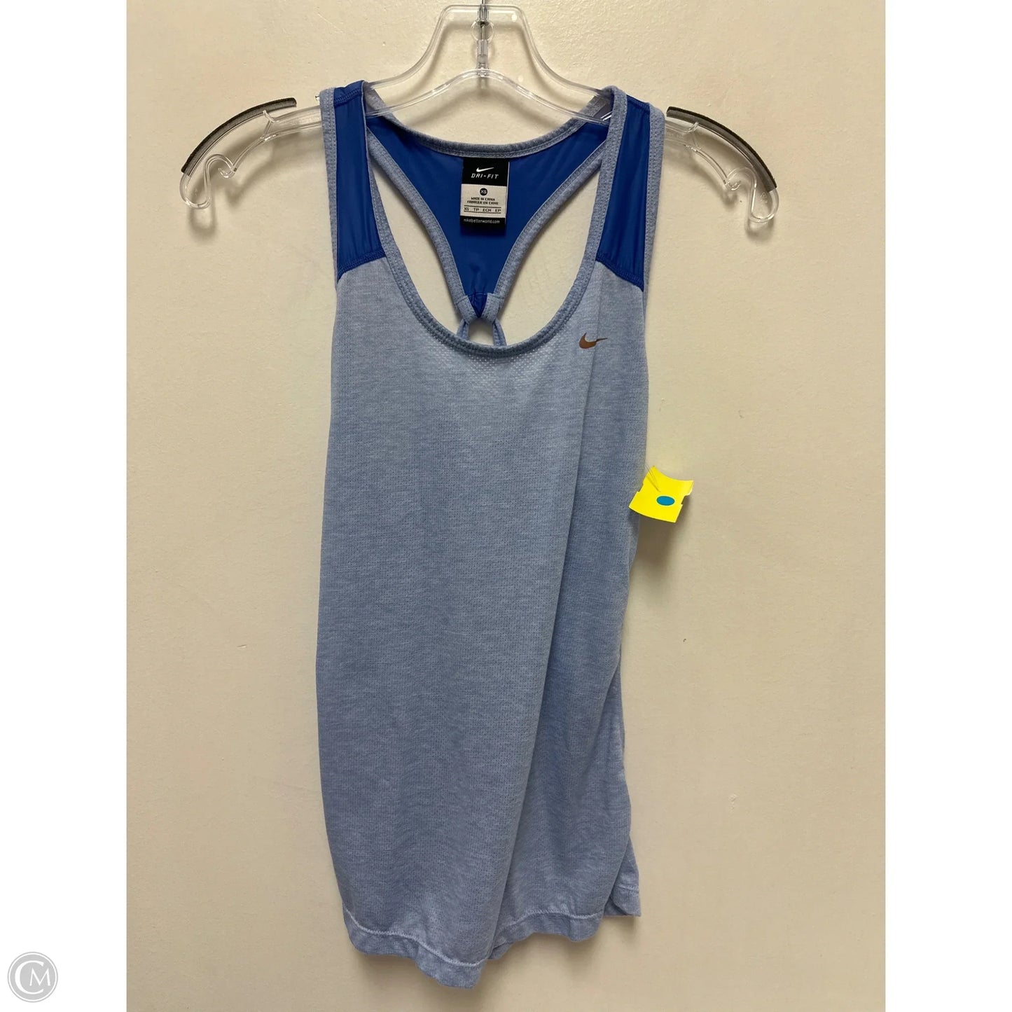 Athletic Tank Top By Nike In Blue, Size: Xs