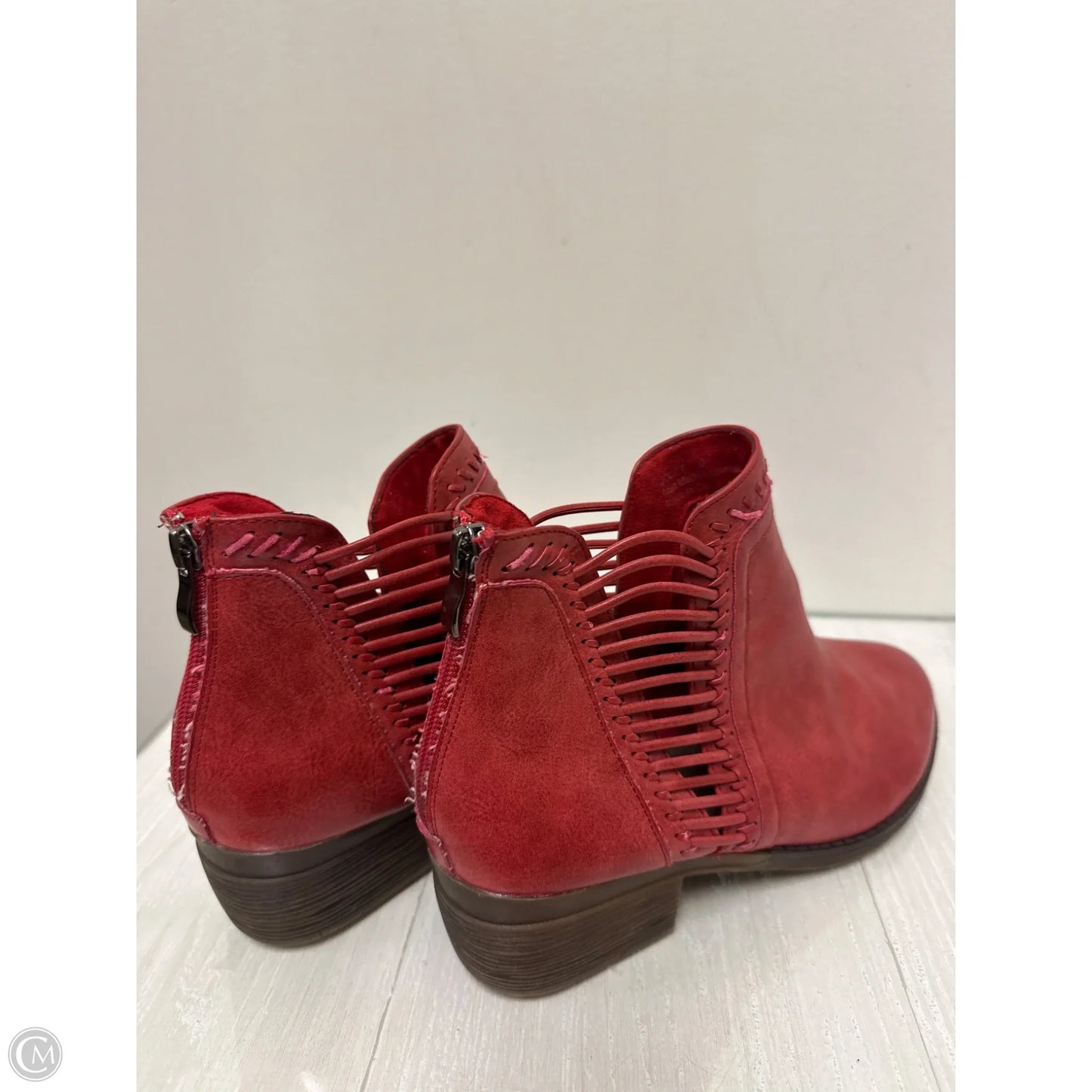 Boots Ankle Flats By Corkys In Red, Size: 10