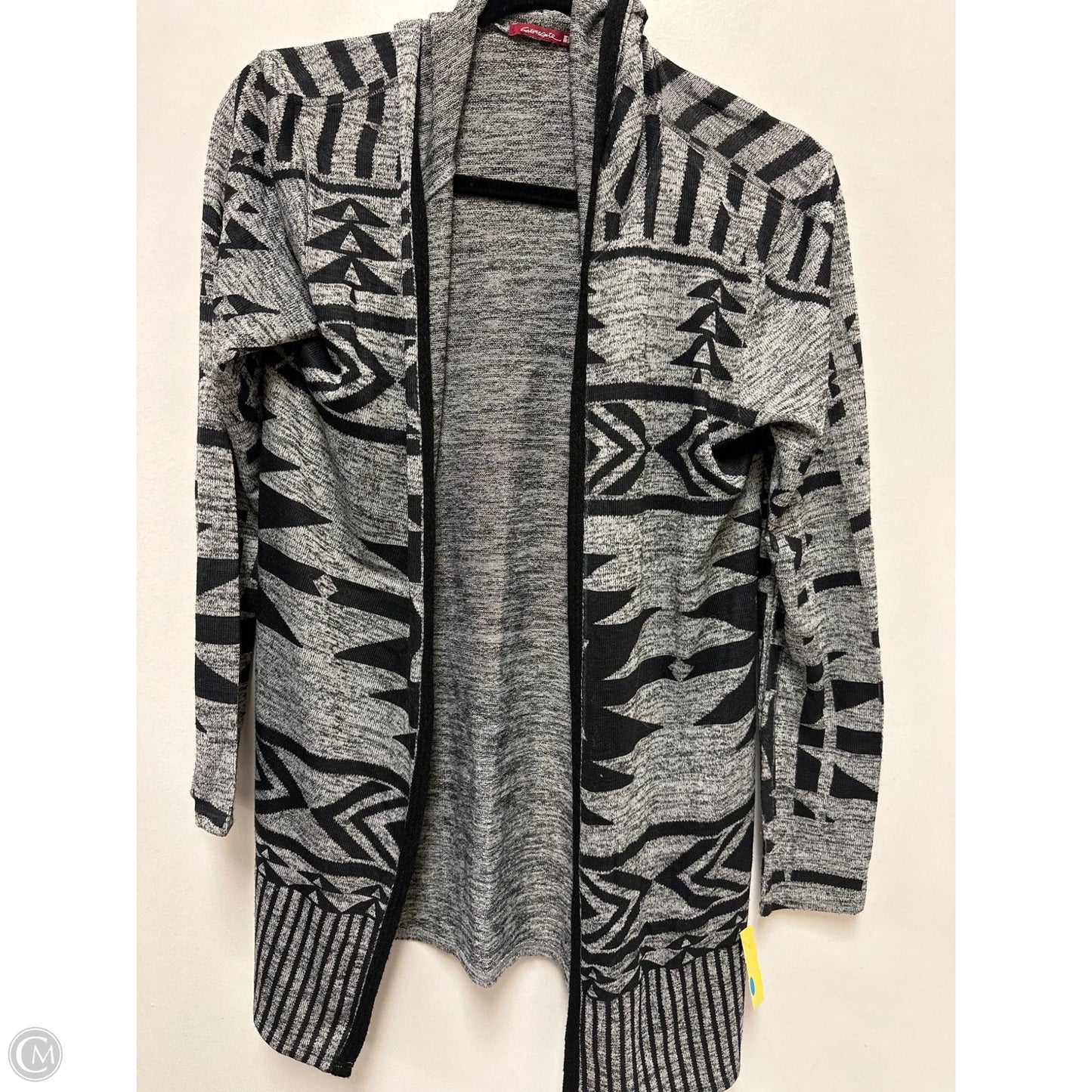 Sweater Cardigan By Clothes Mentor In Grey, Size: M
