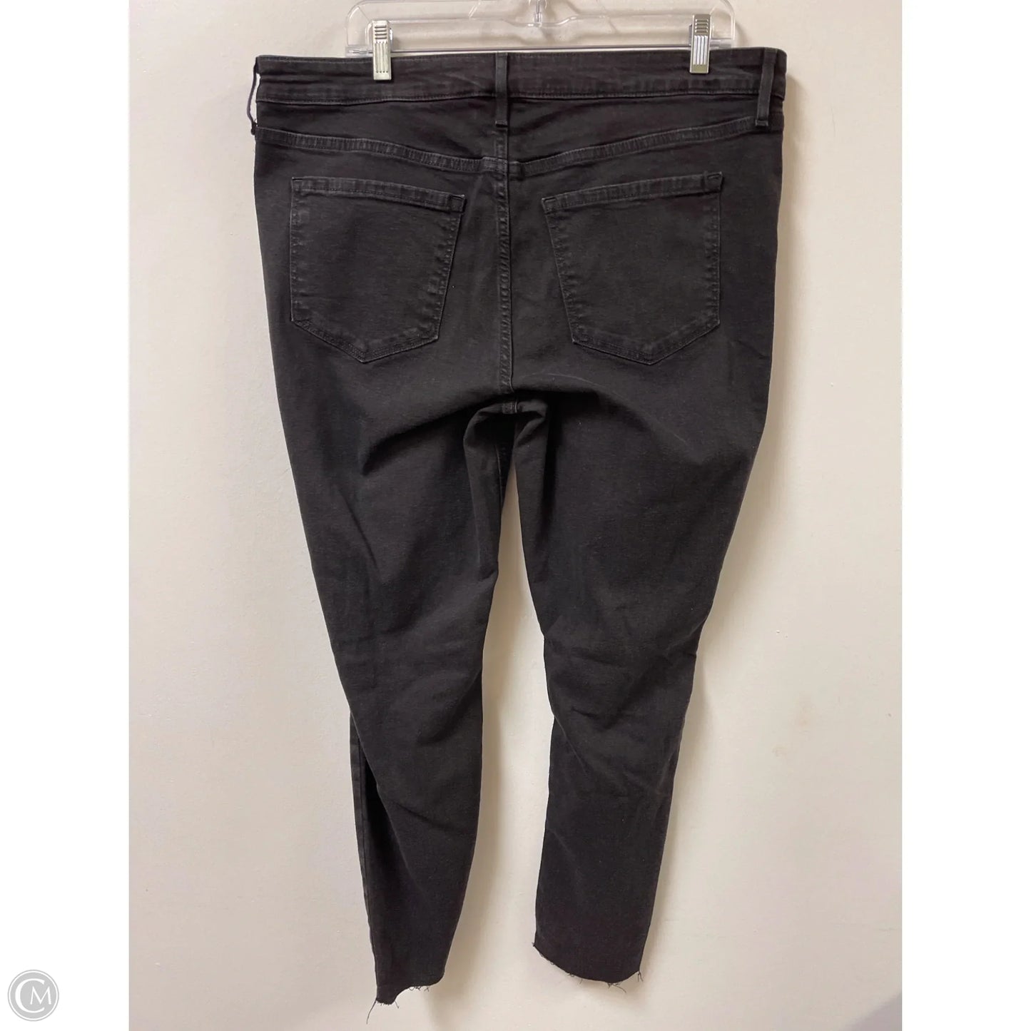 Jeans Skinny By Old Navy In Black Denim, Size: 16