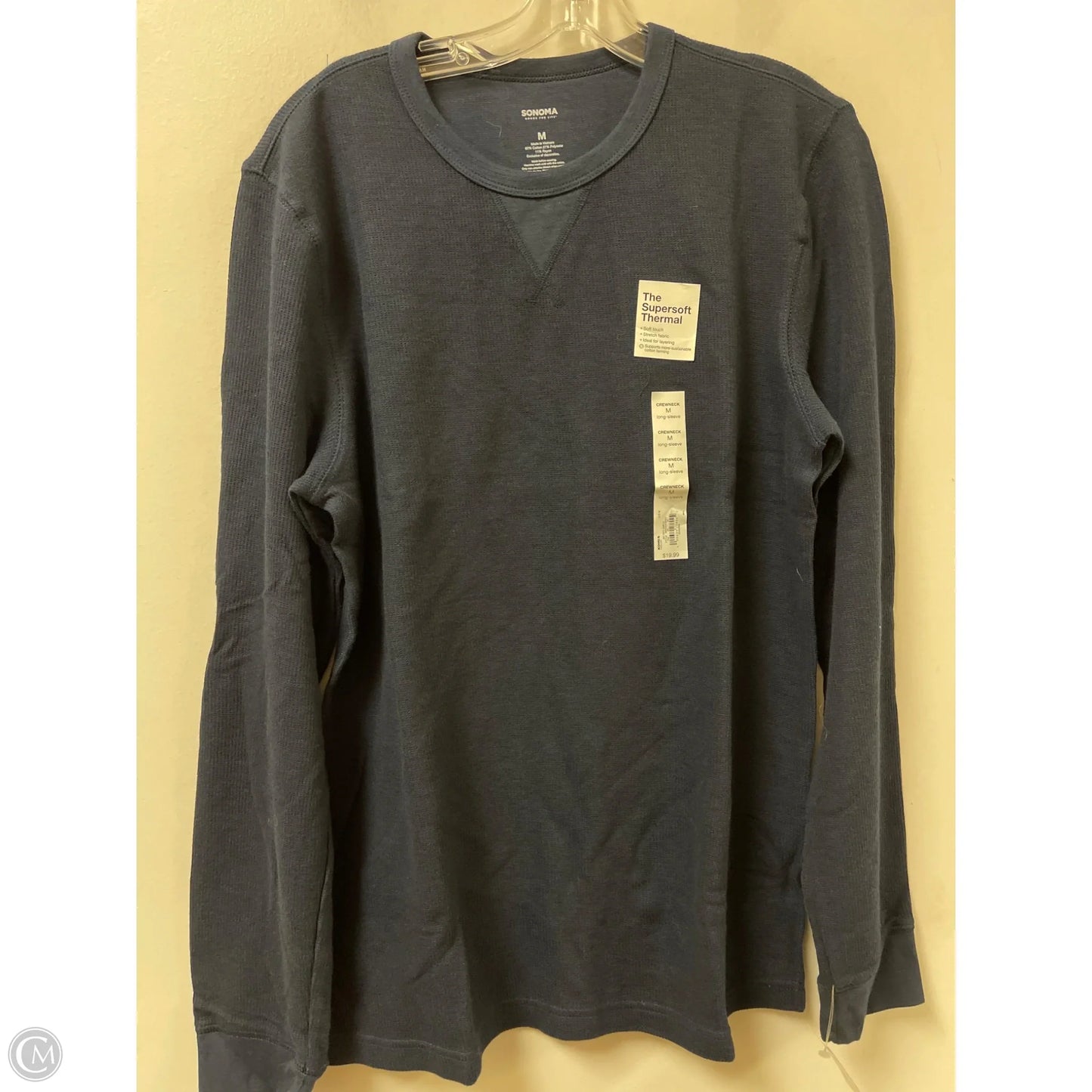 Top Long Sleeve By Sonoma In Navy, Size: M